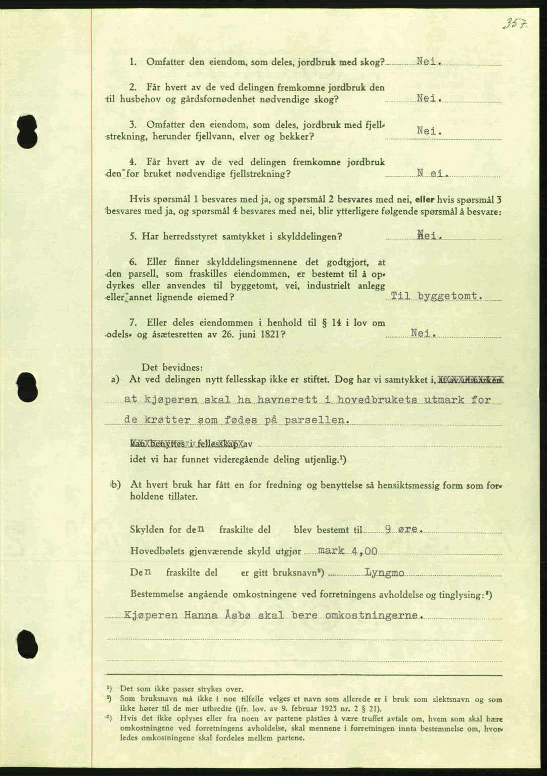 Nordmøre sorenskriveri, AV/SAT-A-4132/1/2/2Ca: Mortgage book no. A100a, 1945-1945, Diary no: : 1518/1945