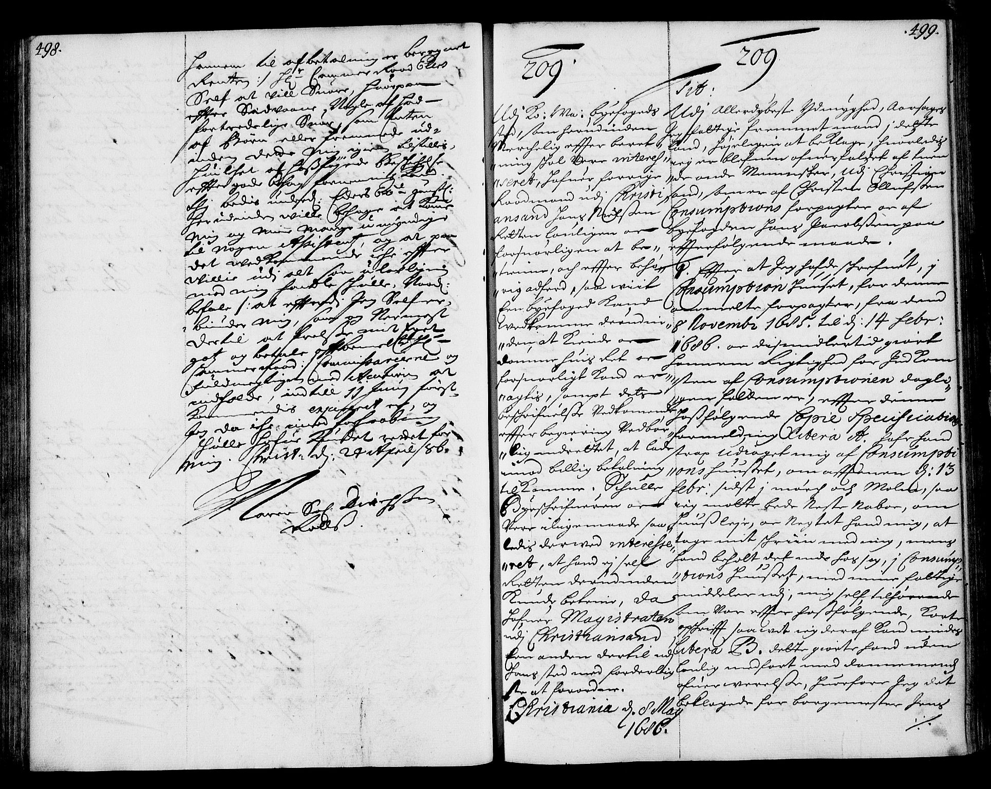 Stattholderembetet 1572-1771, AV/RA-EA-2870/Ae/L0002: Supplikasjons- og resolusjonsprotokoll, 1686, p. 498-499