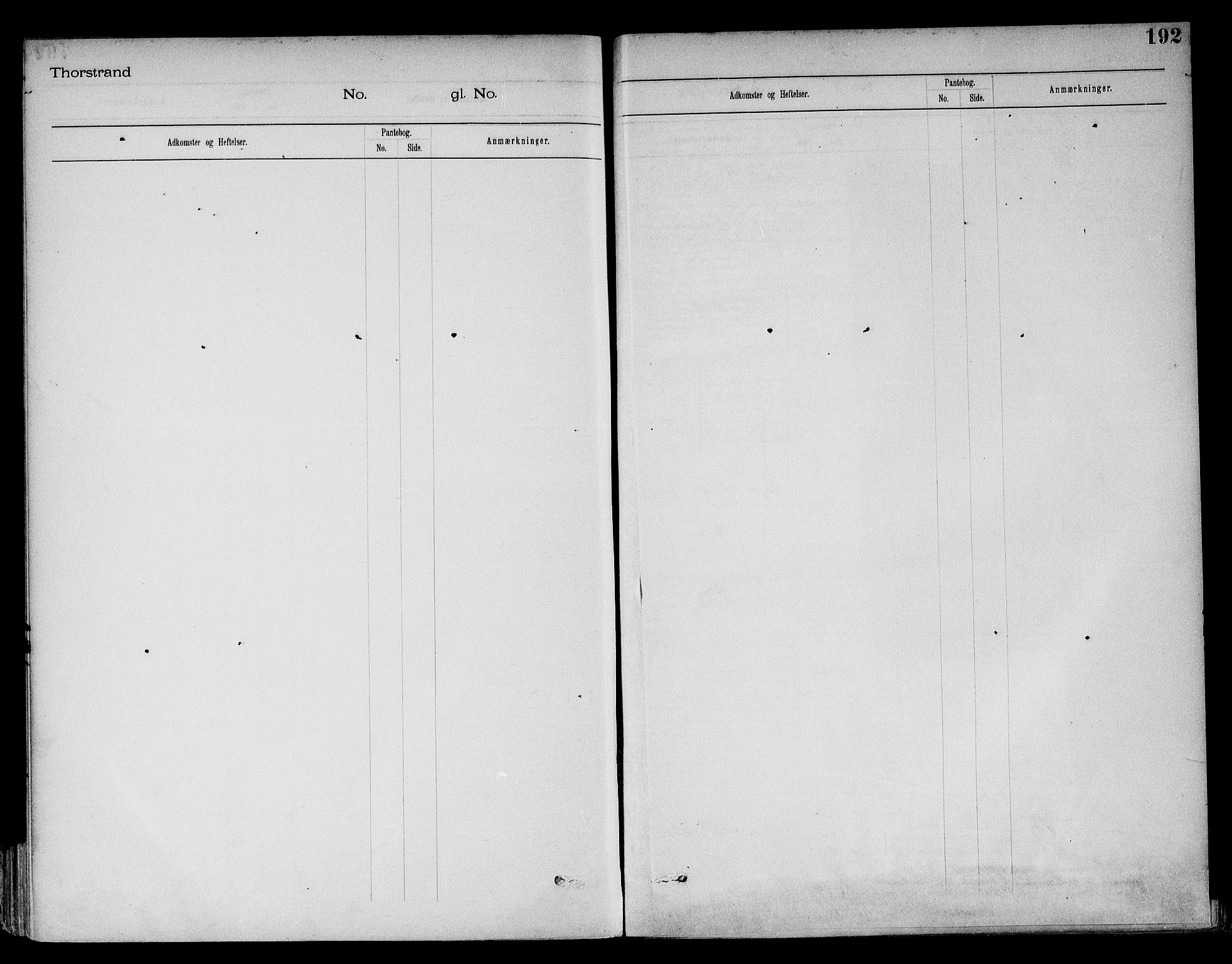 Larvik byfogd, SAKO/A-218/G/Gb/Gba/Gbab/L0005: Mortgage register no. II 5, p. 192