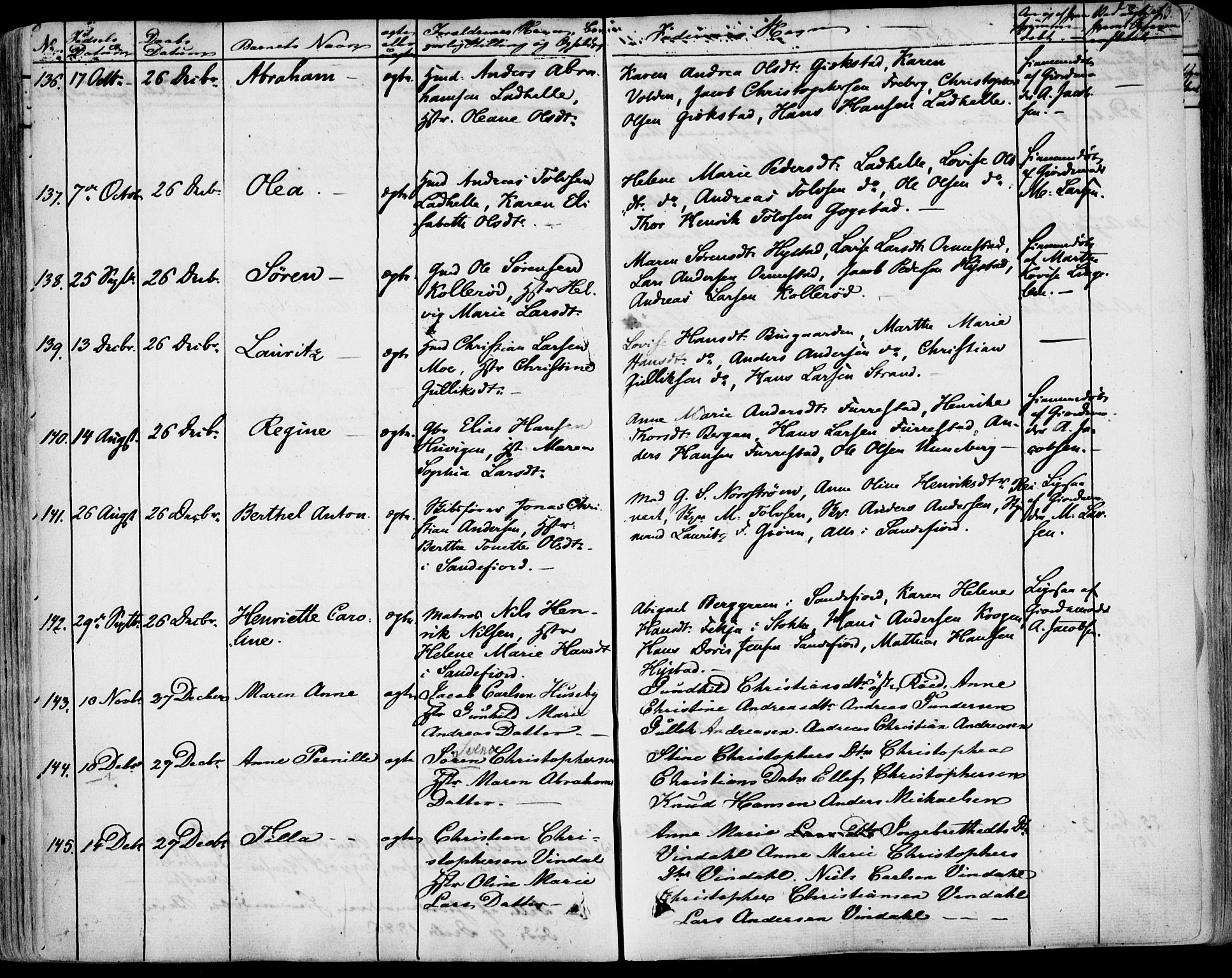 Sandar kirkebøker, SAKO/A-243/F/Fa/L0005: Parish register (official) no. 5, 1832-1847, p. 332-333