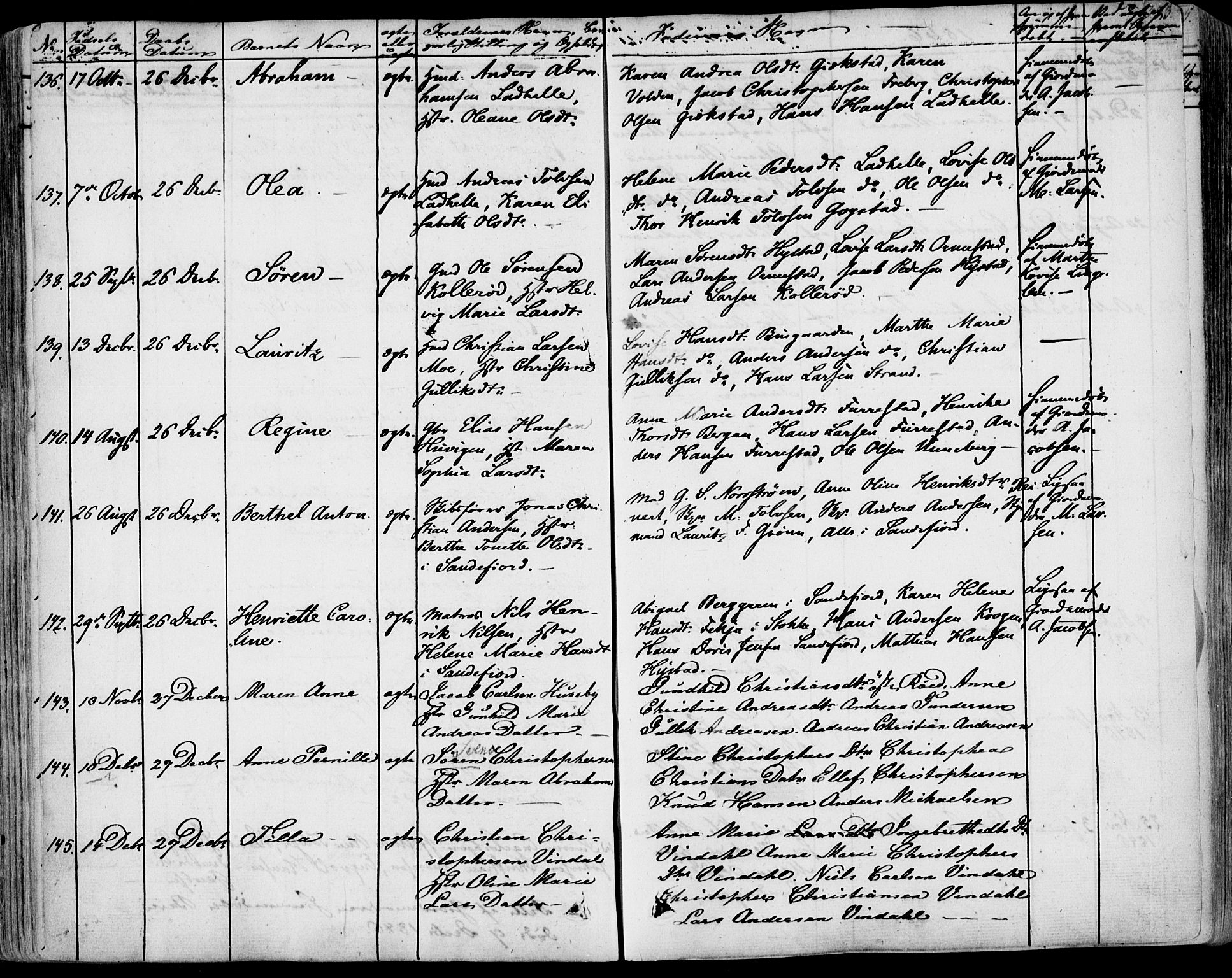 Sandar kirkebøker, AV/SAKO-A-243/F/Fa/L0005: Parish register (official) no. 5, 1832-1847, p. 332-333