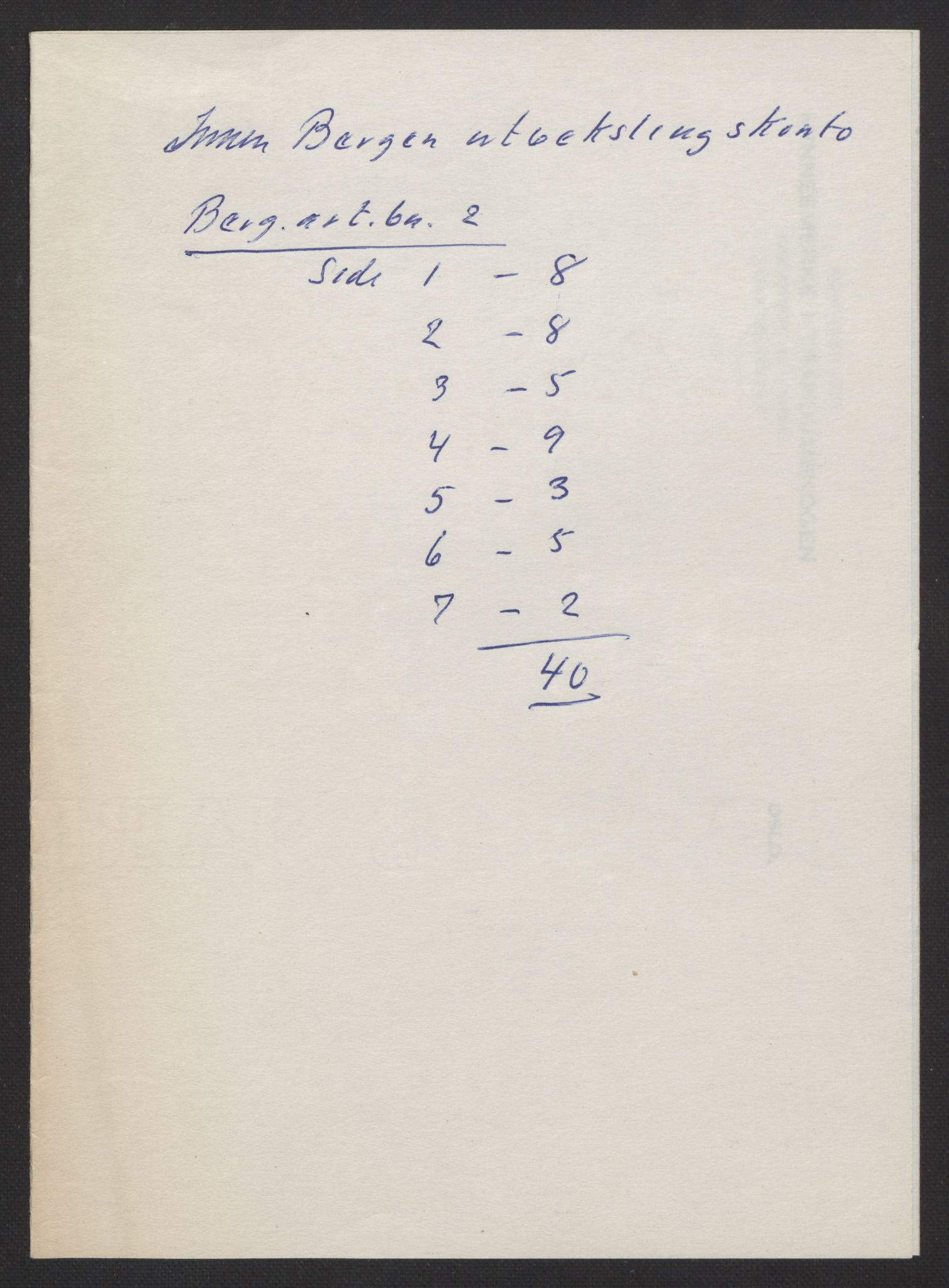 Forsvarsdepartementet, arkivet 1940-1945, RA/RAFA-2062, 1940-1945, p. 383