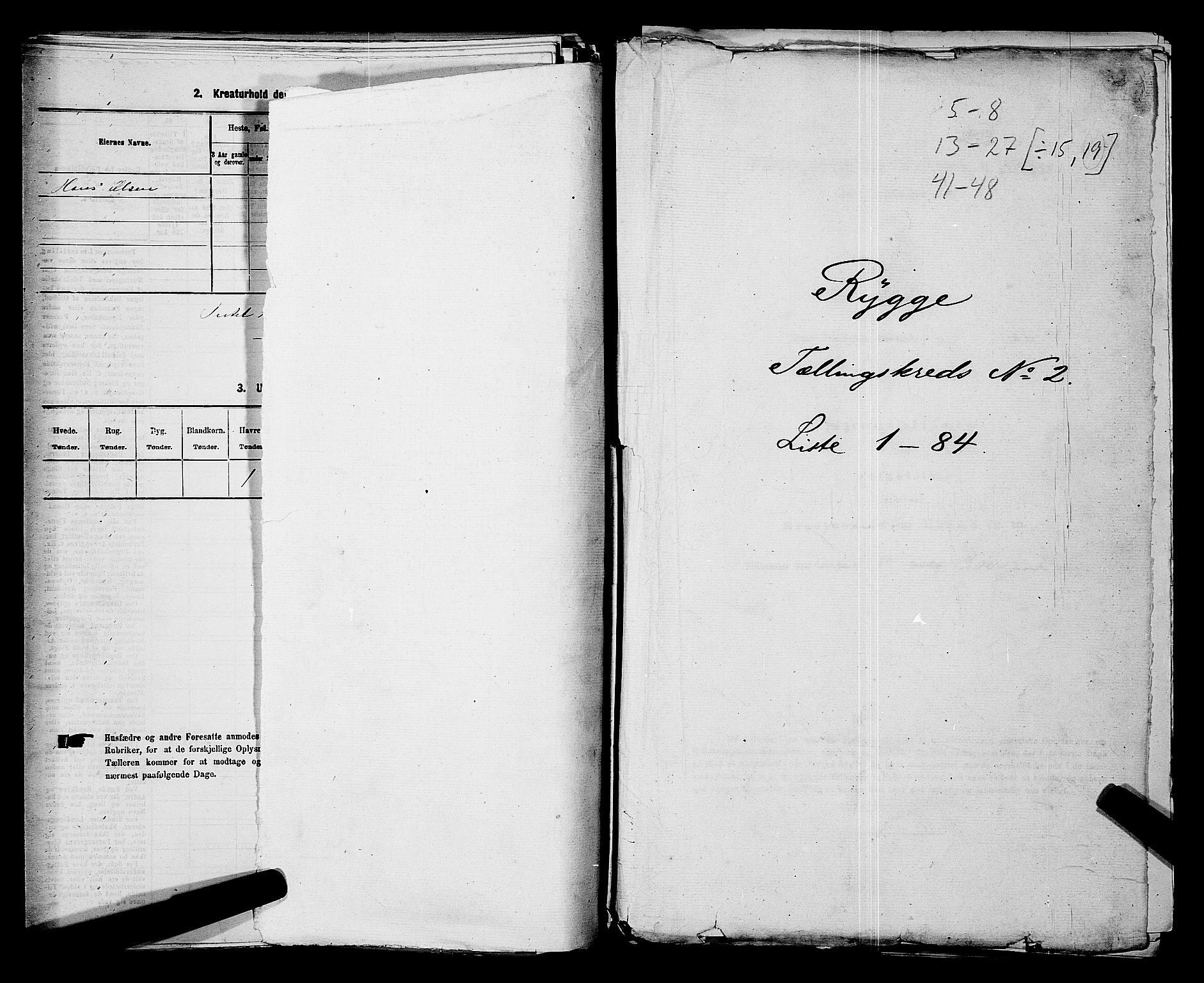 RA, 1875 census for 0136P Rygge, 1875, p. 287