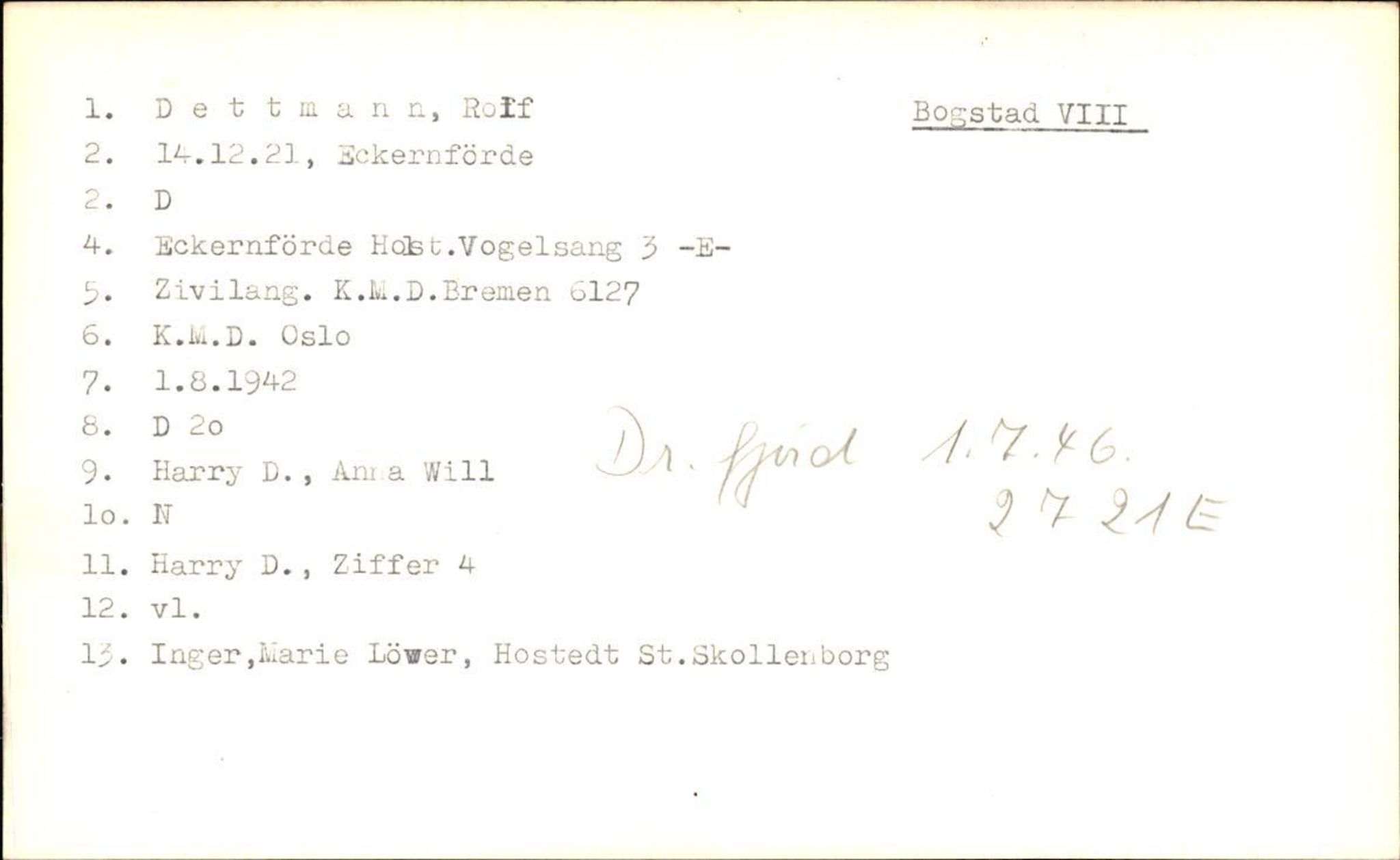 Hjemsendte tyskere , AV/RA-RAFA-6487/D/Db/L0009: Dethoff-Erfurth, 1945-1947, p. 10