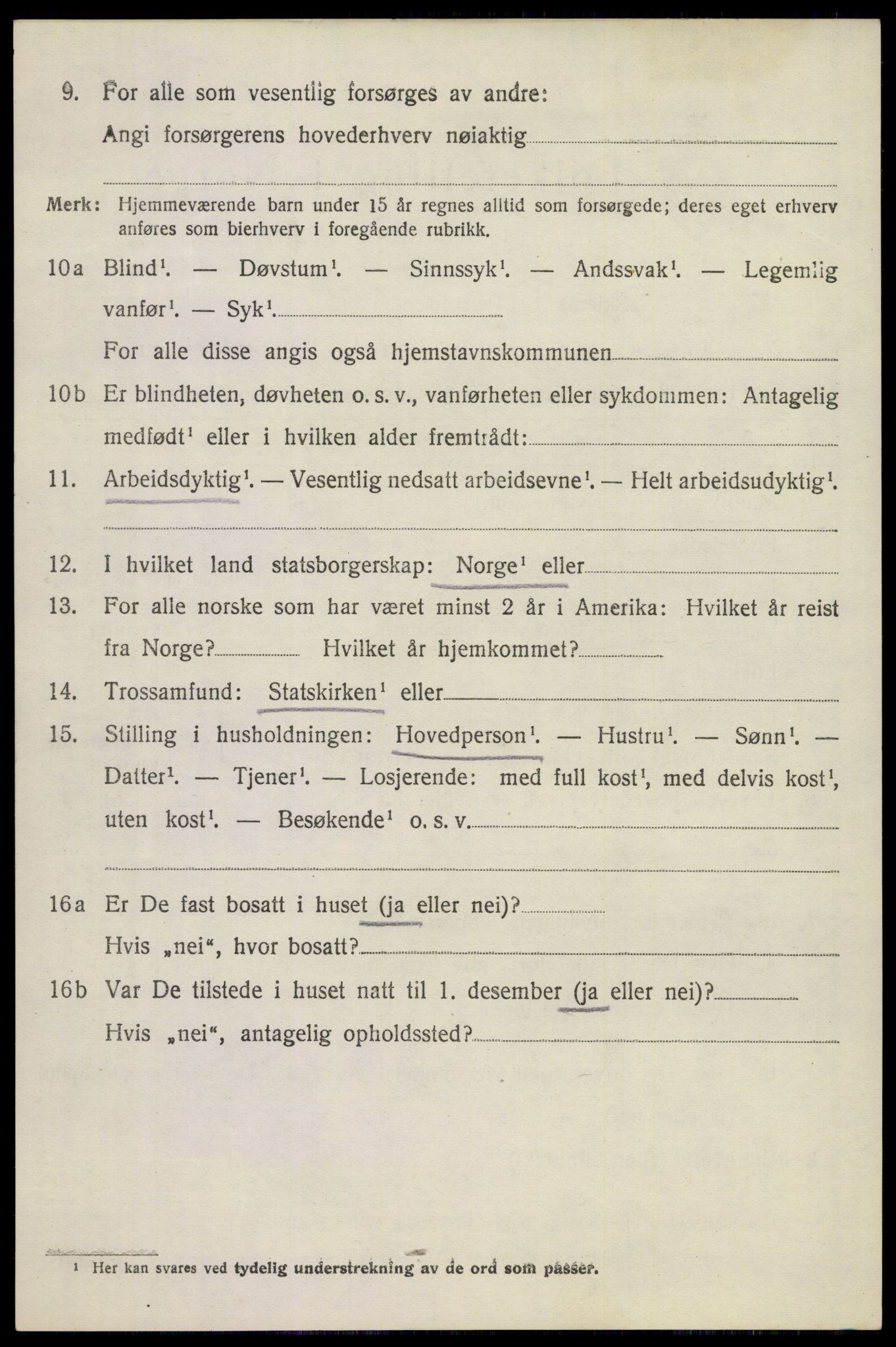 SAKO, 1920 census for Sandeherred, 1920, p. 20737