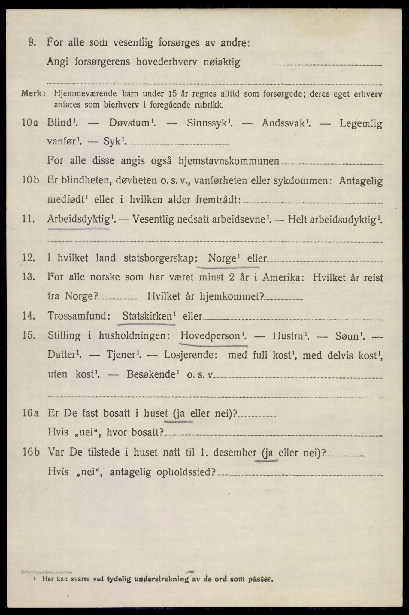 SAKO, 1920 census for Sandeherred, 1920, p. 20737