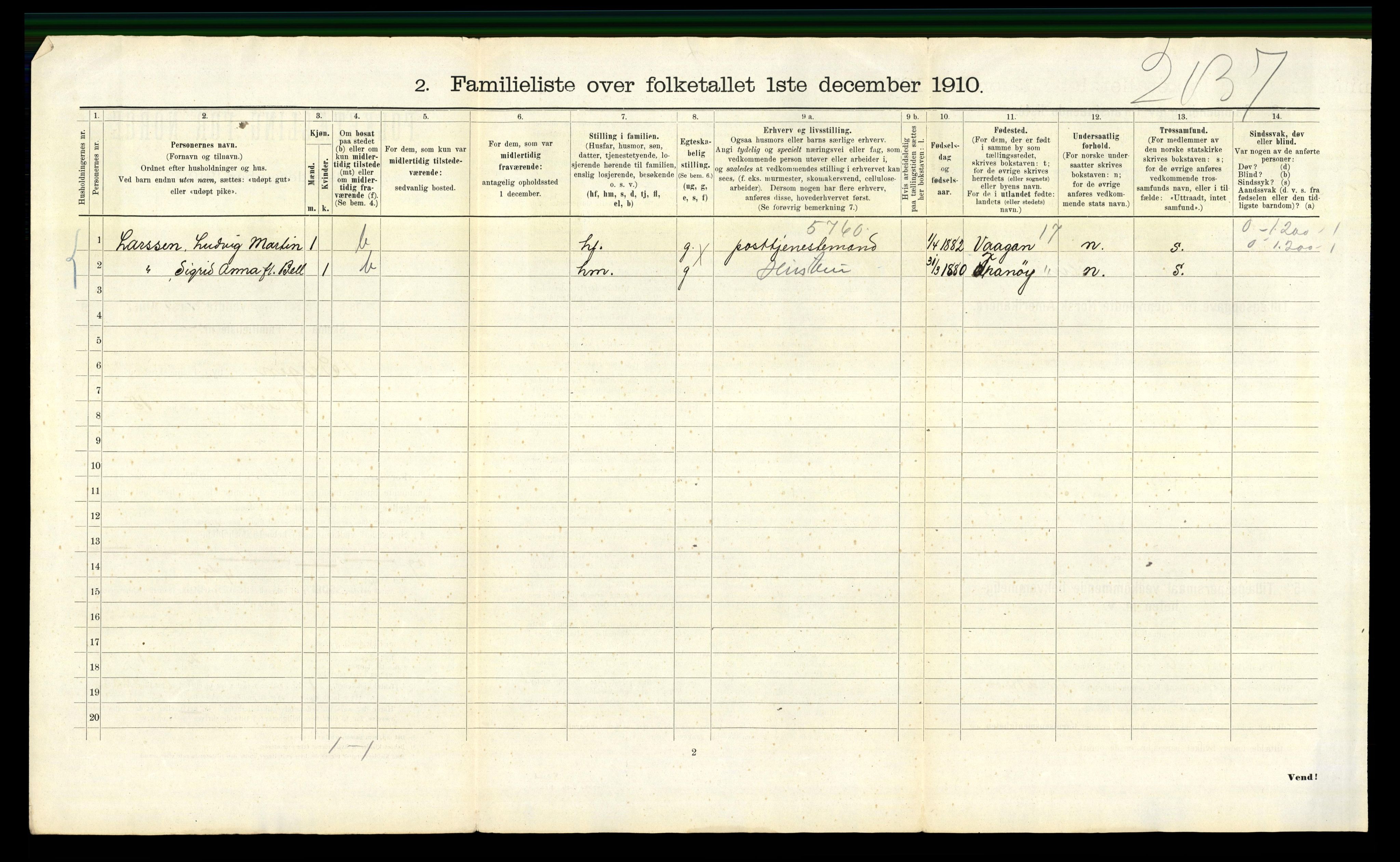 RA, 1910 census for Bergen, 1910, p. 25282