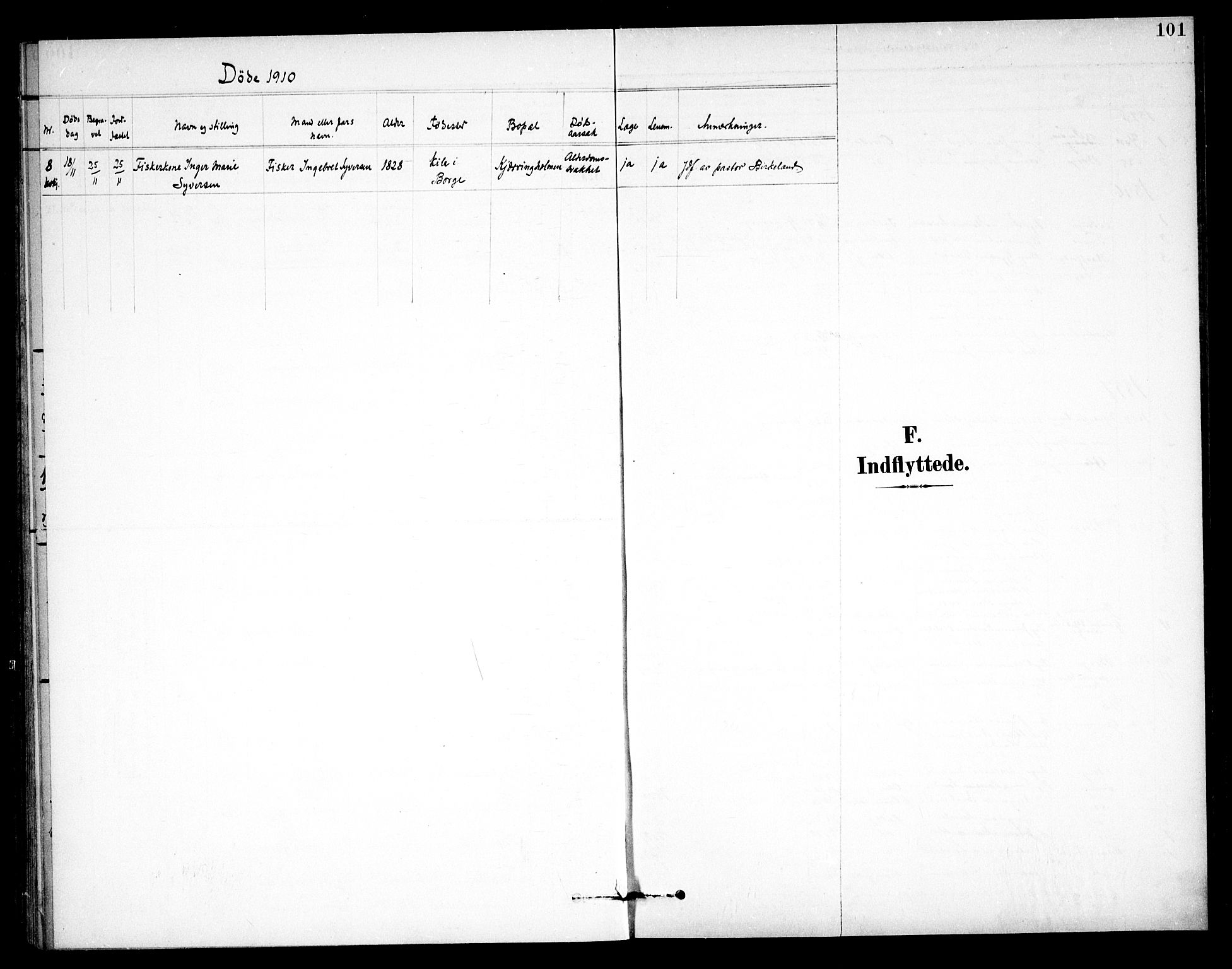 Skjeberg prestekontor Kirkebøker, SAO/A-10923/F/Fb/L0002: Parish register (official) no. II 2, 1895-1910, p. 101