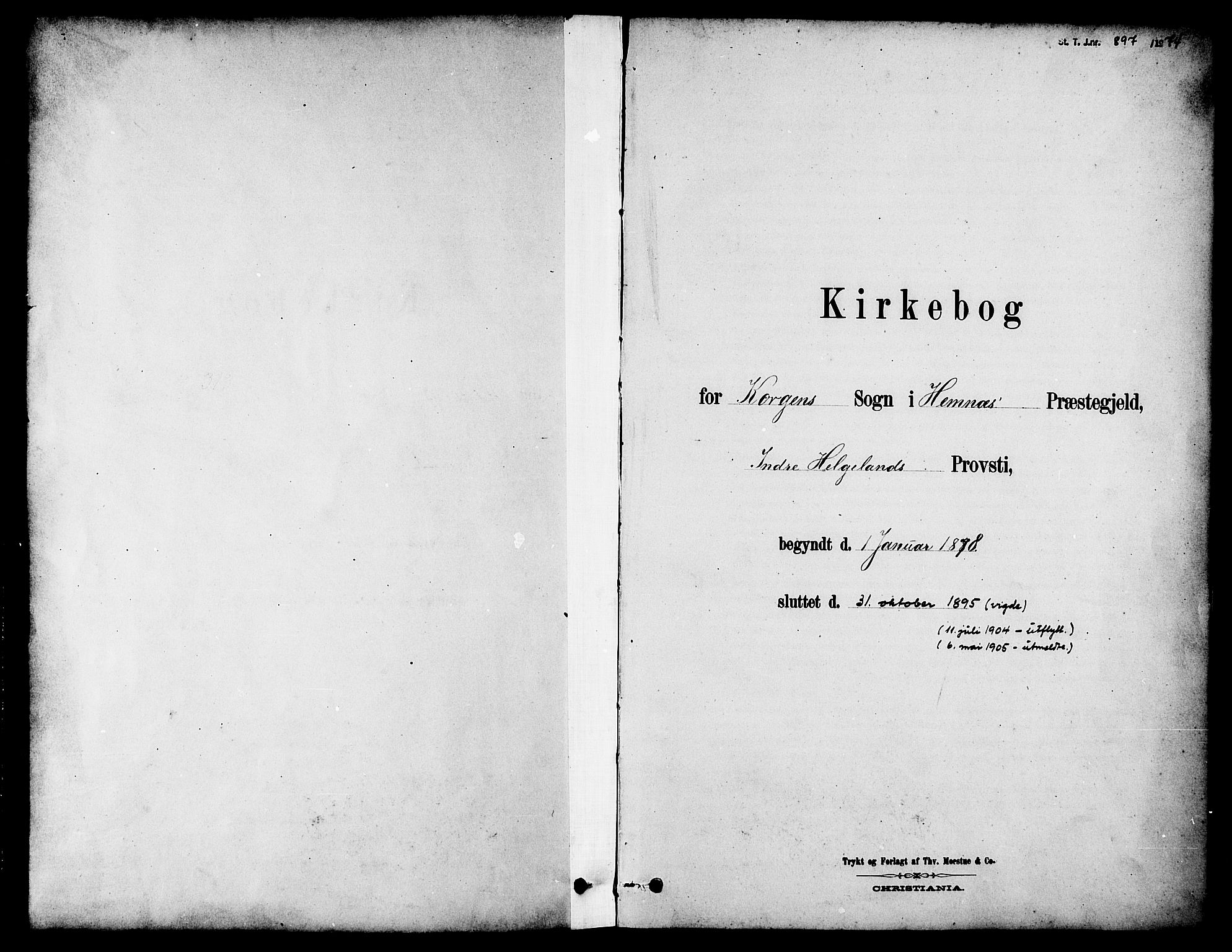 Ministerialprotokoller, klokkerbøker og fødselsregistre - Nordland, SAT/A-1459/826/L0379: Parish register (official) no. 826A02, 1878-1895