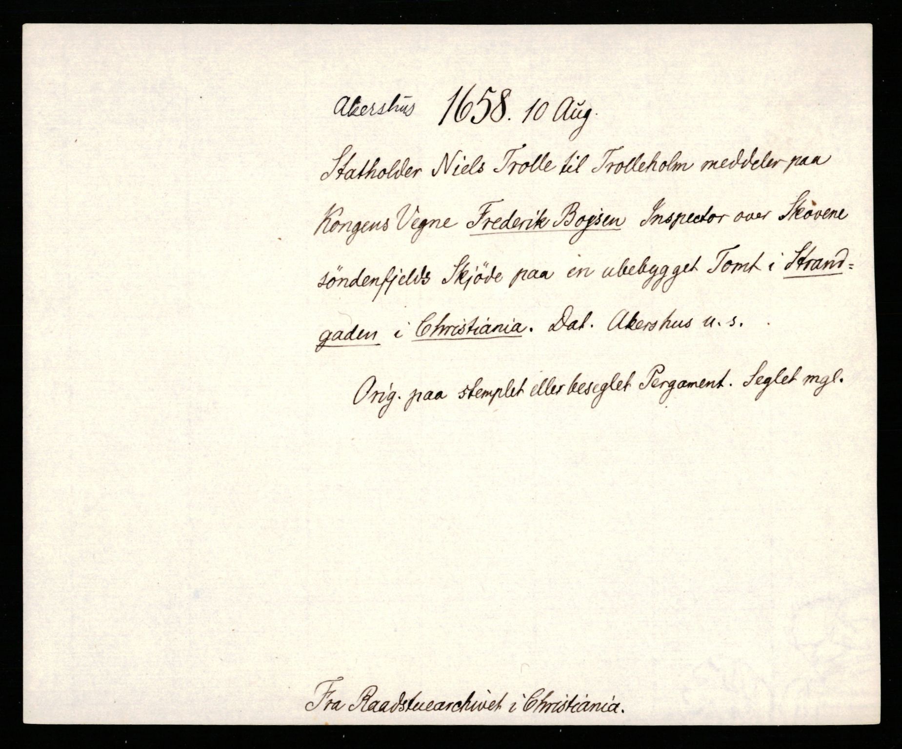 Riksarkivets diplomsamling, AV/RA-EA-5965/F35/F35b/L0010: Riksarkivets diplomer, seddelregister, 1656-1670, p. 173