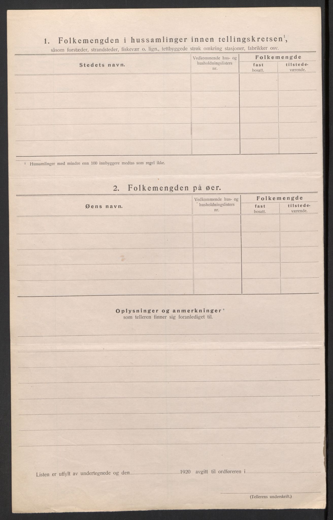 SAH, 1920 census for Tynset, 1920, p. 25