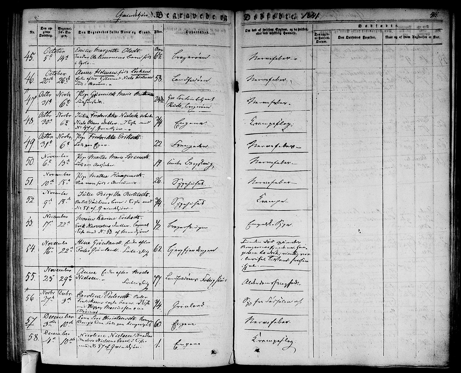 Bragernes kirkebøker, AV/SAKO-A-6/F/Fb/L0001: Parish register (official) no. II 1, 1830-1847, p. 415