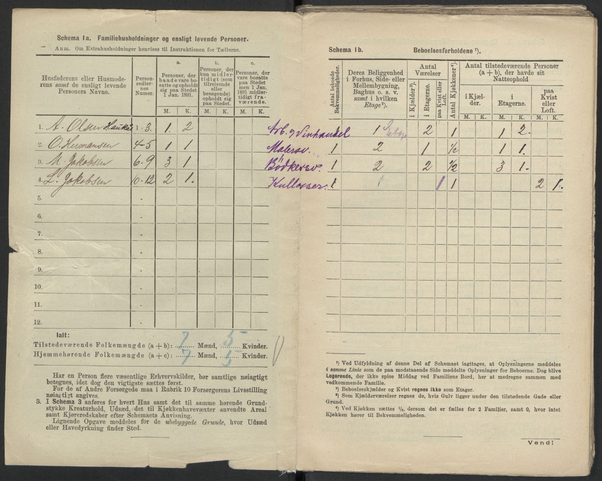 RA, 1891 Census for 1301 Bergen, 1891, p. 3638