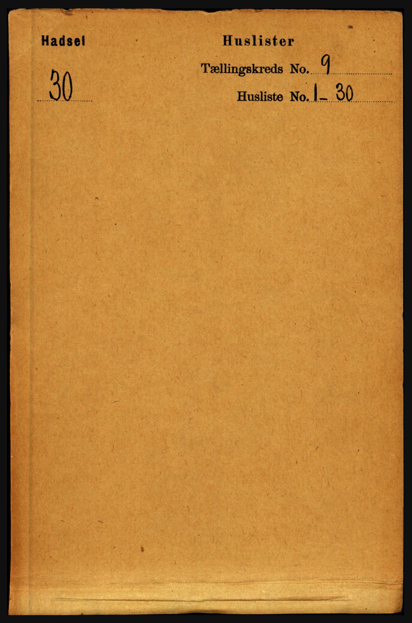 RA, 1891 census for 1866 Hadsel, 1891, p. 3884