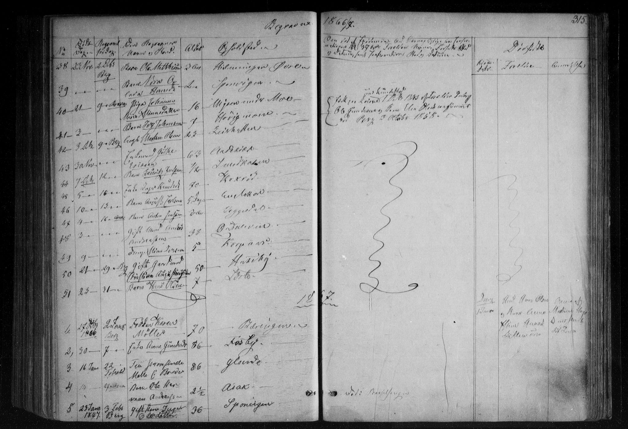 Berg prestekontor Kirkebøker, AV/SAO-A-10902/F/Fa/L0005: Parish register (official) no. I 5, 1861-1877, p. 315