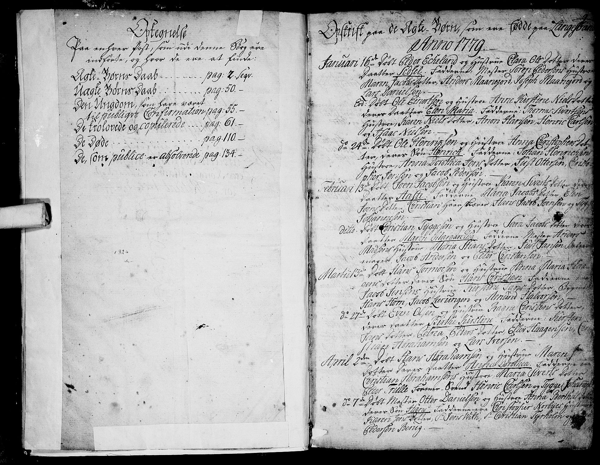 Larvik kirkebøker, AV/SAKO-A-352/F/Fb/L0001: Parish register (official) no. II 1, 1779-1817, p. 2