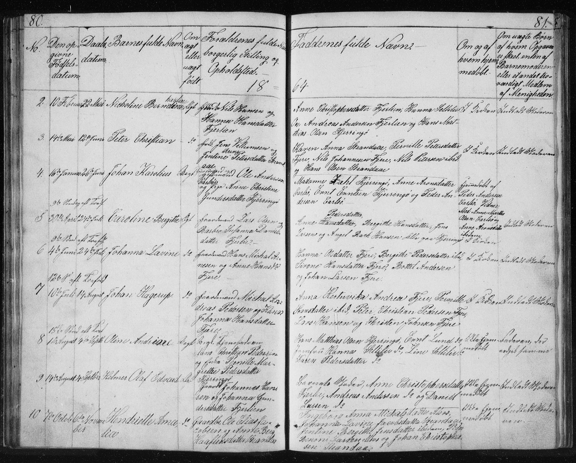 Ministerialprotokoller, klokkerbøker og fødselsregistre - Nordland, AV/SAT-A-1459/803/L0074: Parish register (copy) no. 803C01, 1845-1866, p. 80-81