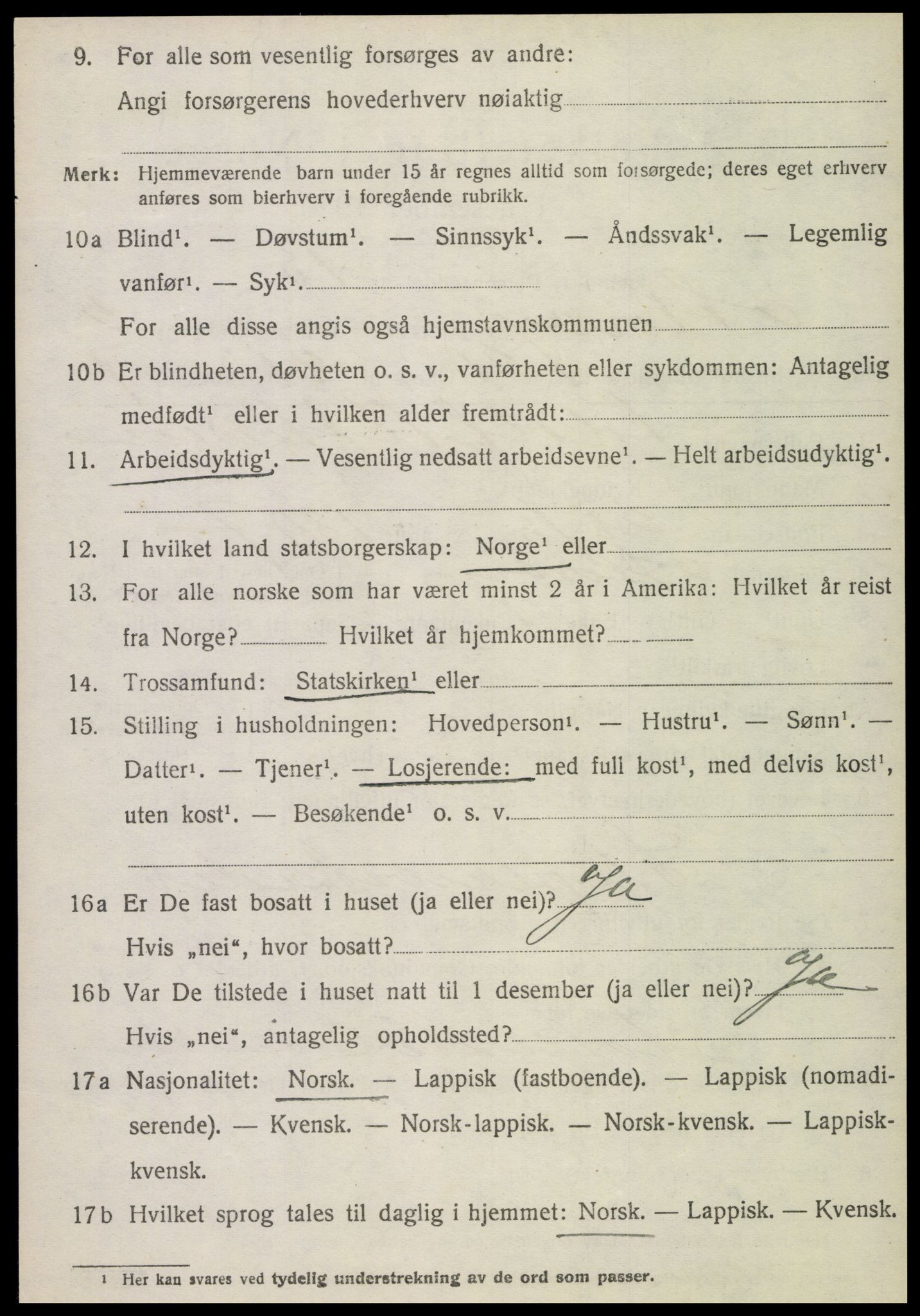 SAT, 1920 census for Otterøy, 1920, p. 1342