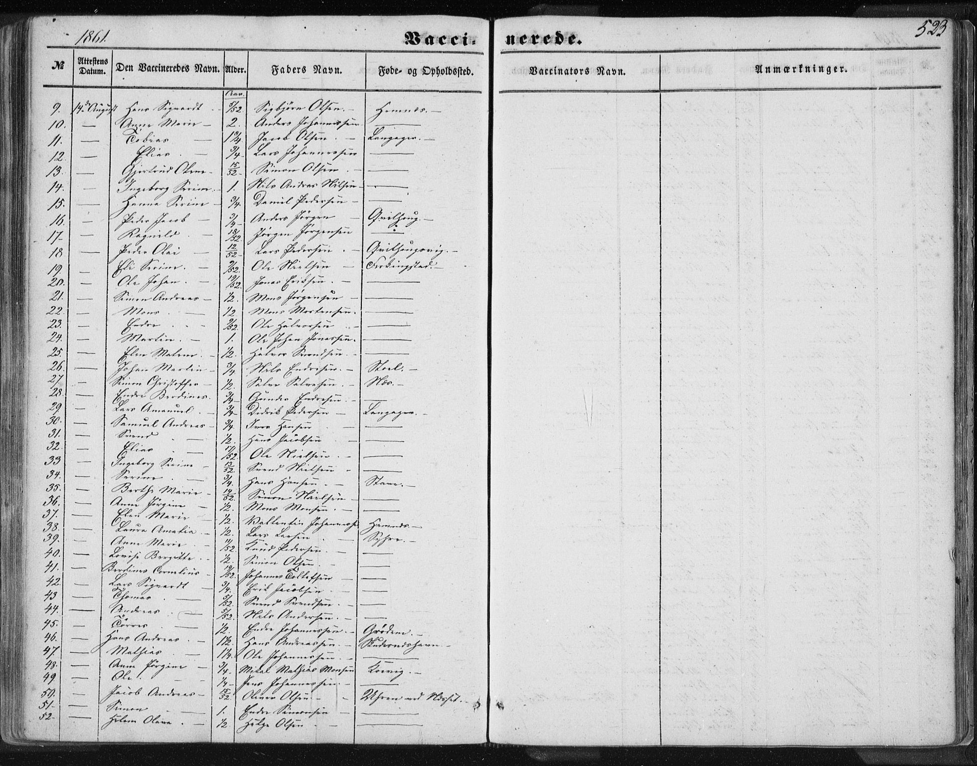 Skudenes sokneprestkontor, AV/SAST-A -101849/H/Ha/Haa/L0005: Parish register (official) no. A 3.2, 1847-1863, p. 523