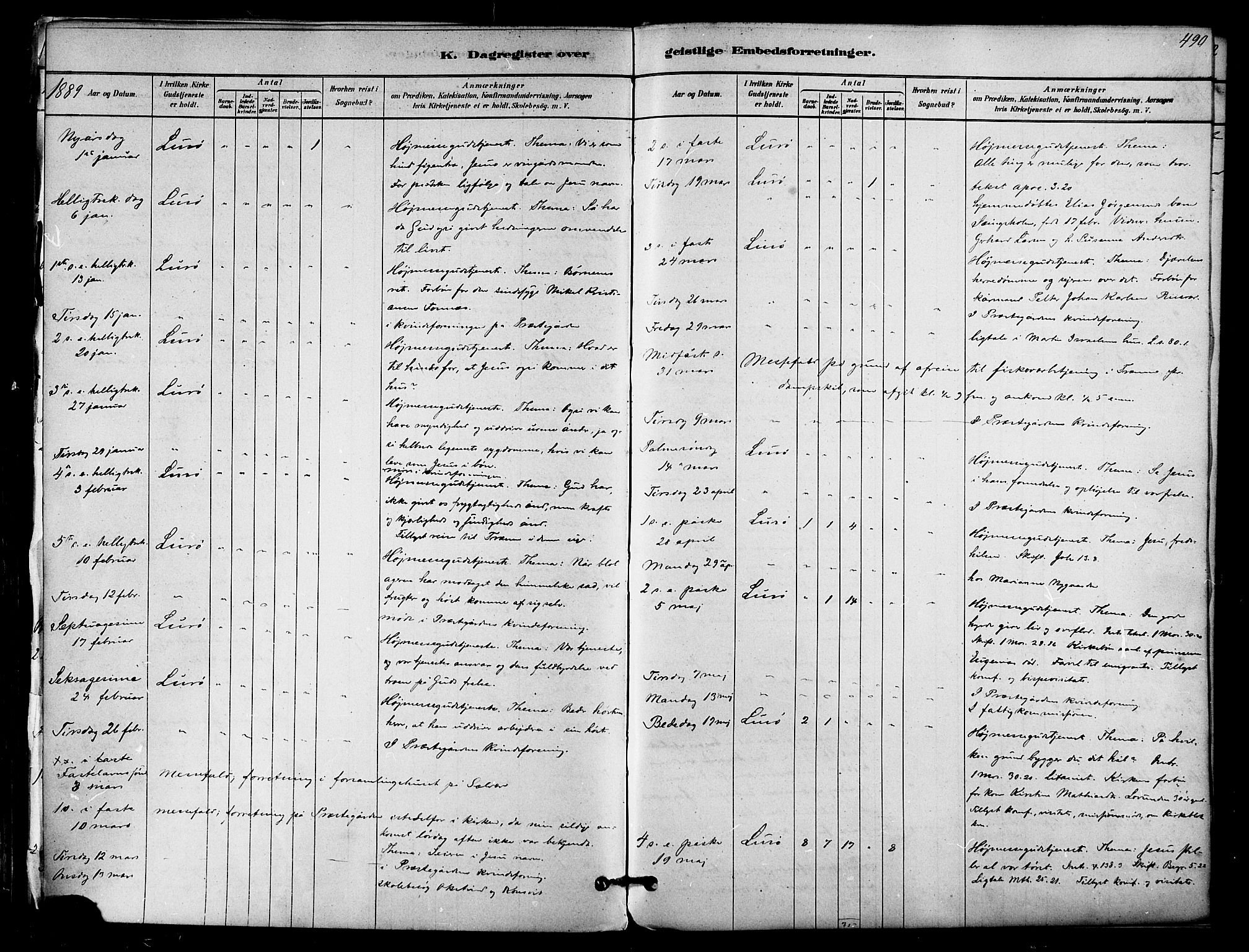 Ministerialprotokoller, klokkerbøker og fødselsregistre - Nordland, AV/SAT-A-1459/839/L0568: Parish register (official) no. 839A05, 1880-1902, p. 490