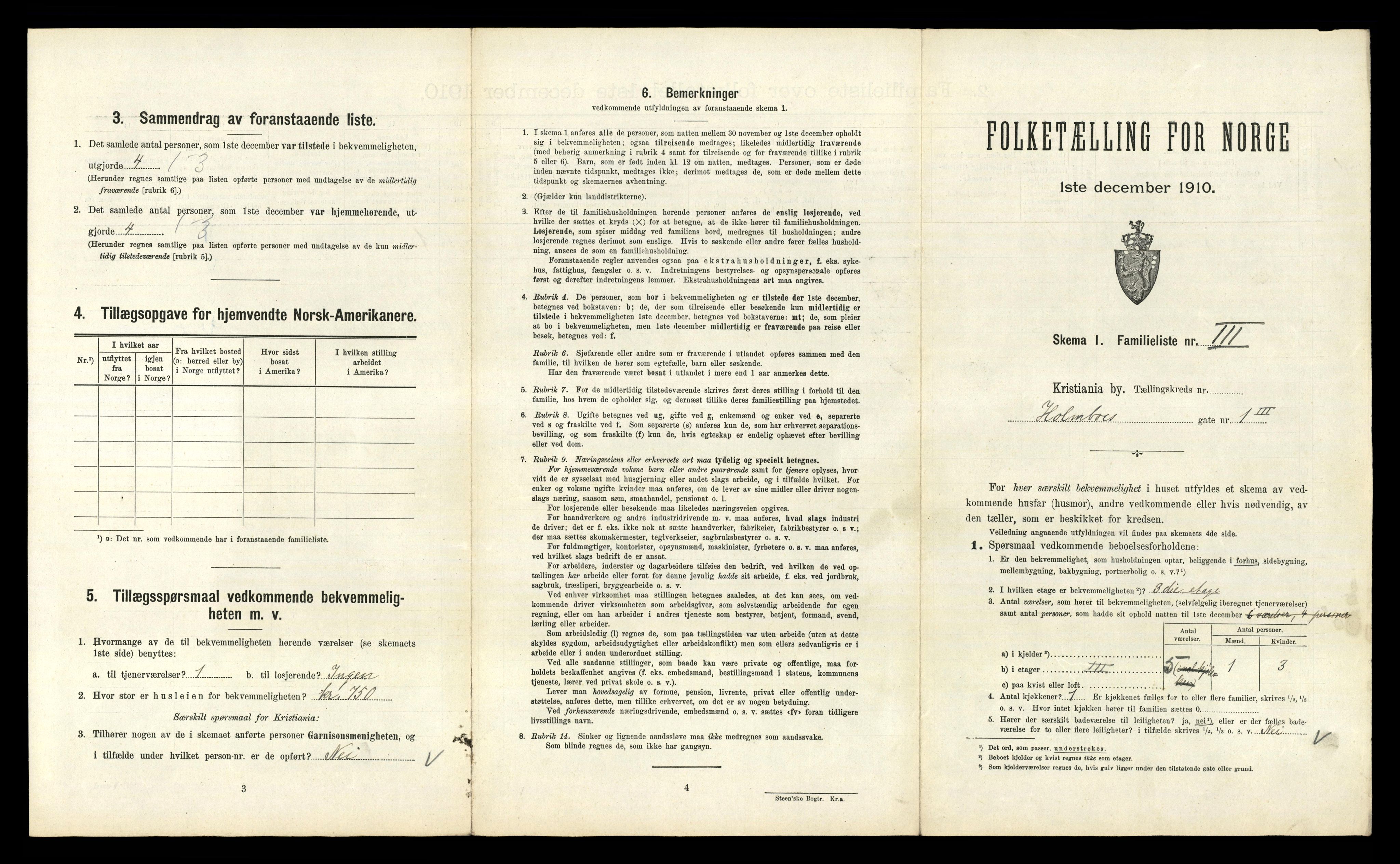 RA, 1910 census for Kristiania, 1910, p. 39929