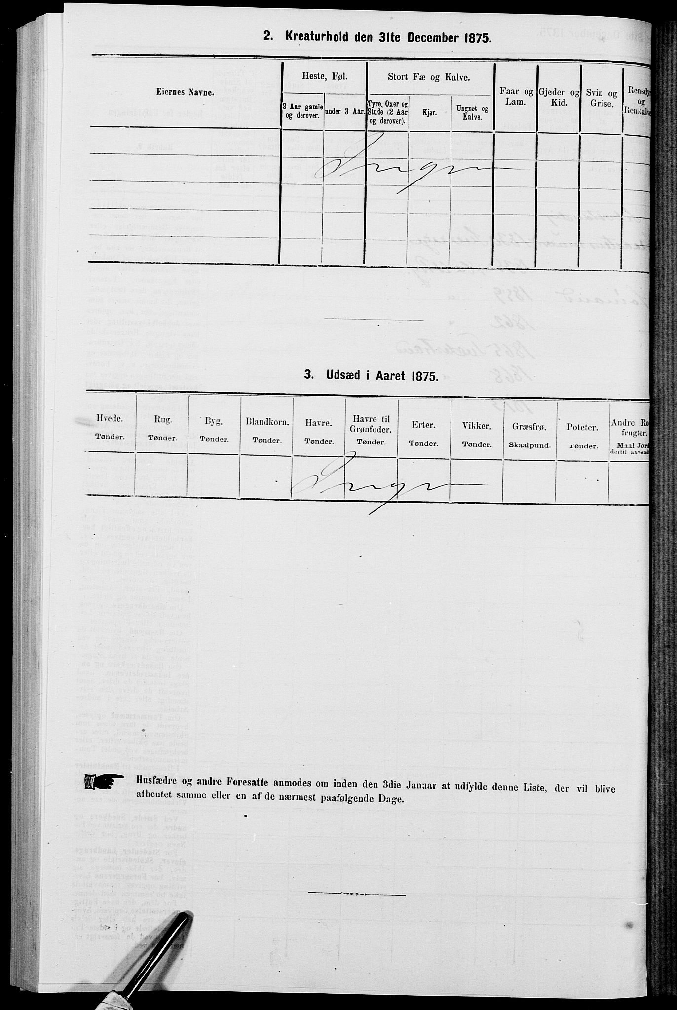 SAK, 1875 census for 0902B Holt/Tvedestrand, 1875, p. 190