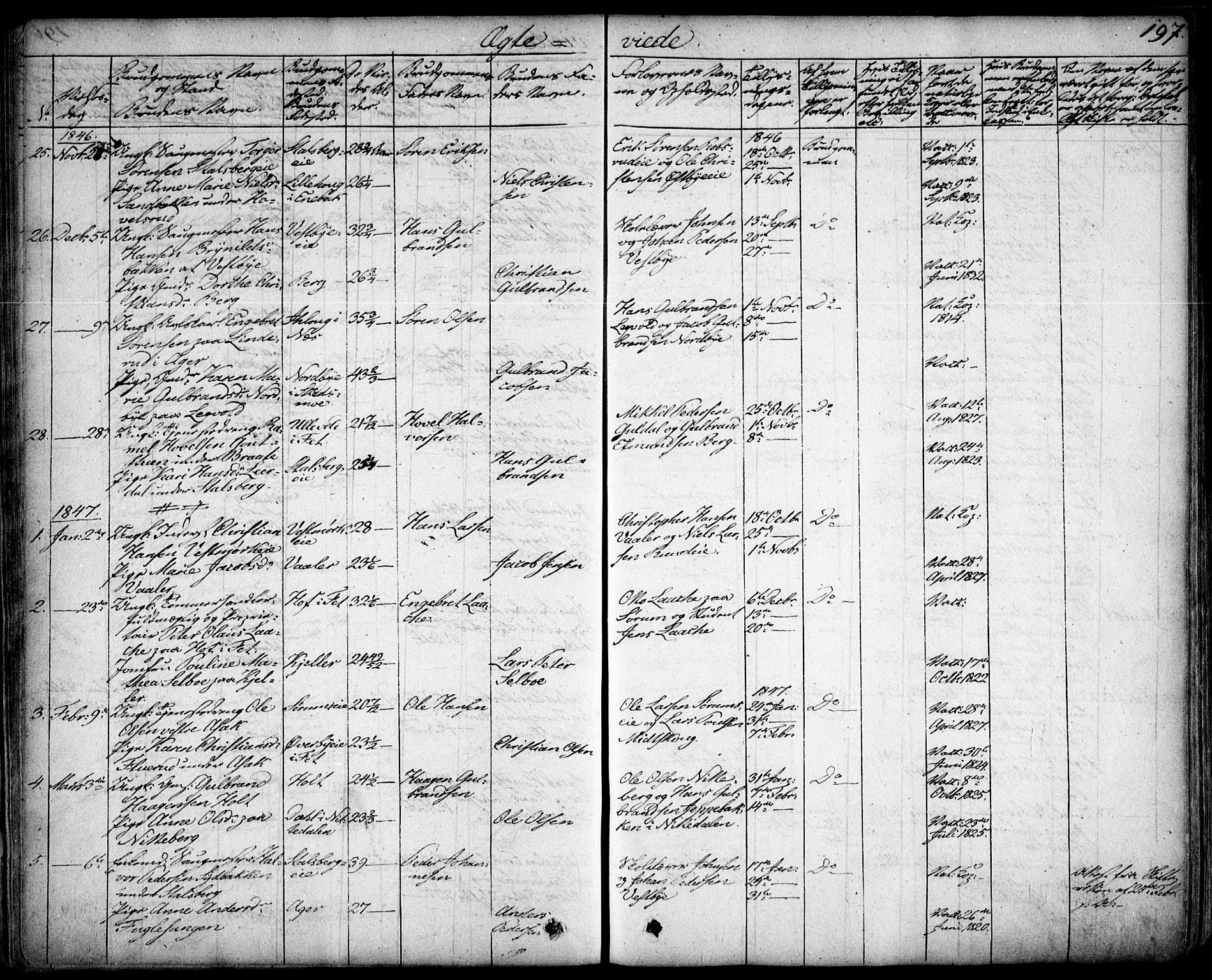 Skedsmo prestekontor Kirkebøker, SAO/A-10033a/F/Fa/L0009: Parish register (official) no. I 9, 1830-1853, p. 197