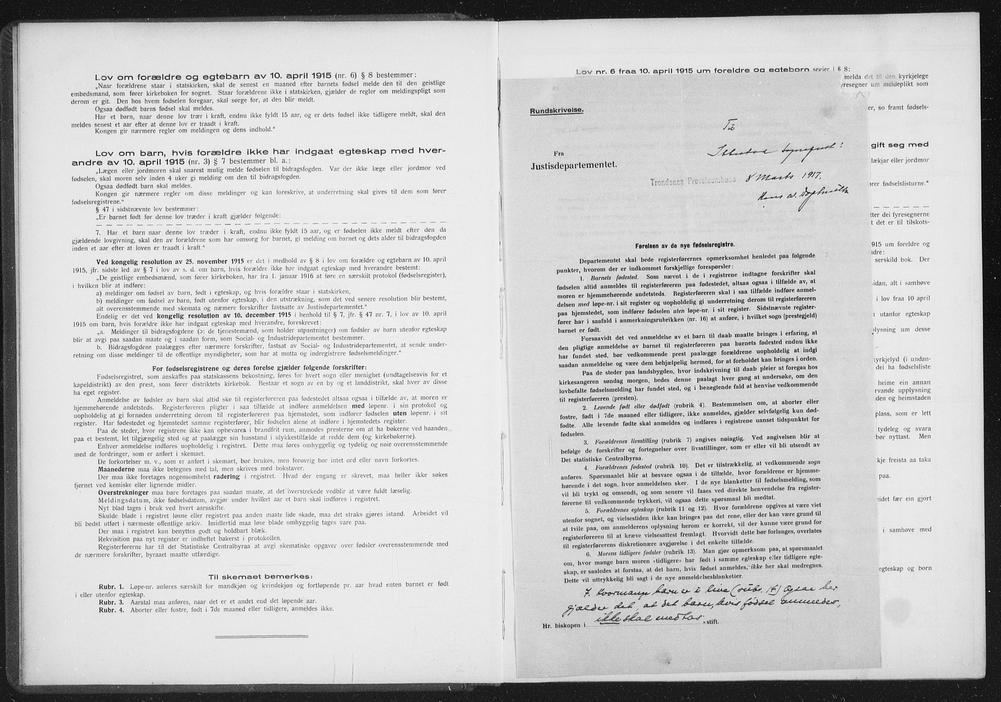 Ibestad sokneprestembete, SATØ/S-0077/I/Ic/L0061: Birth register no. 61, 1917-1929