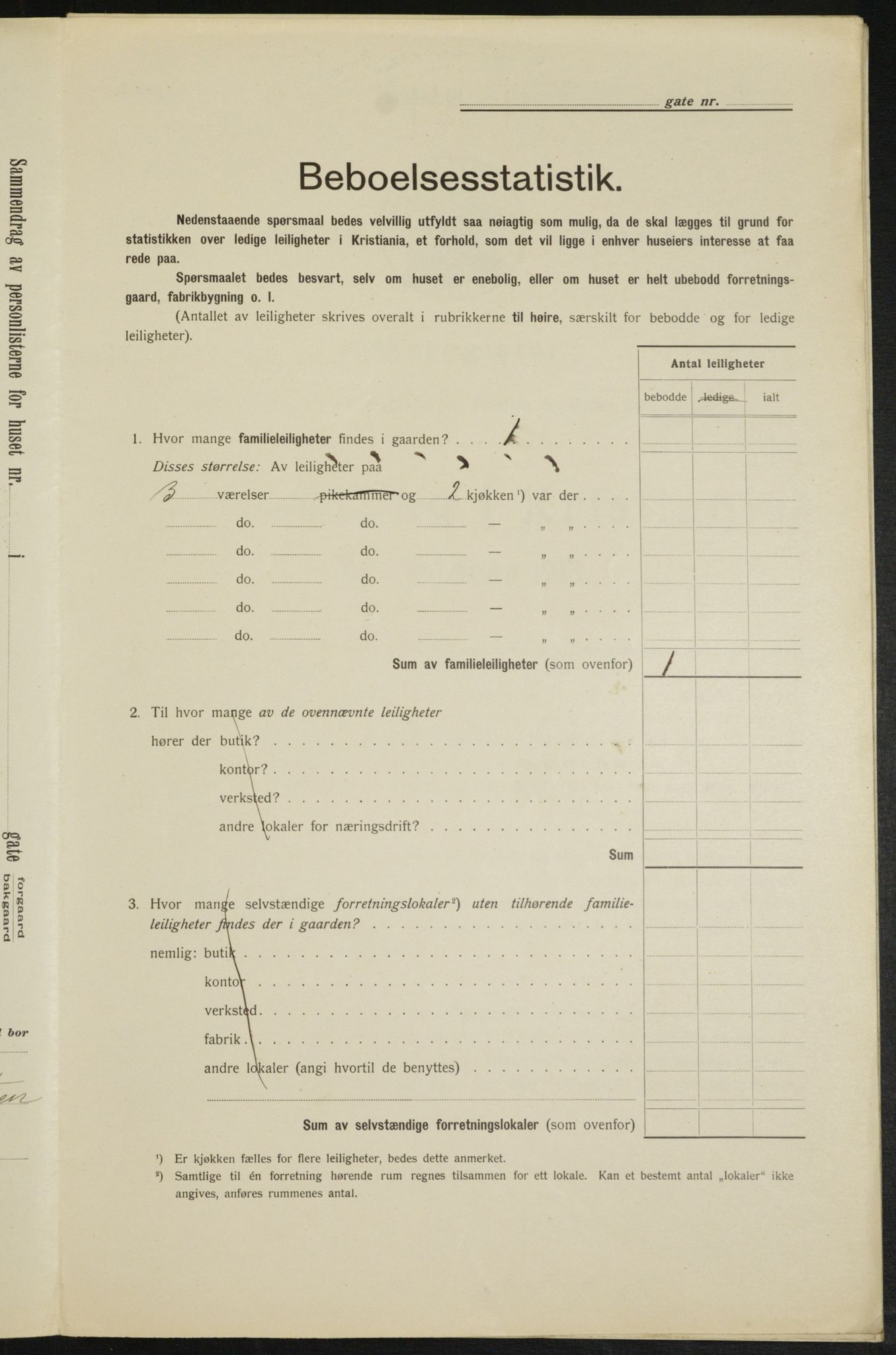 OBA, Municipal Census 1913 for Kristiania, 1913, p. 73098