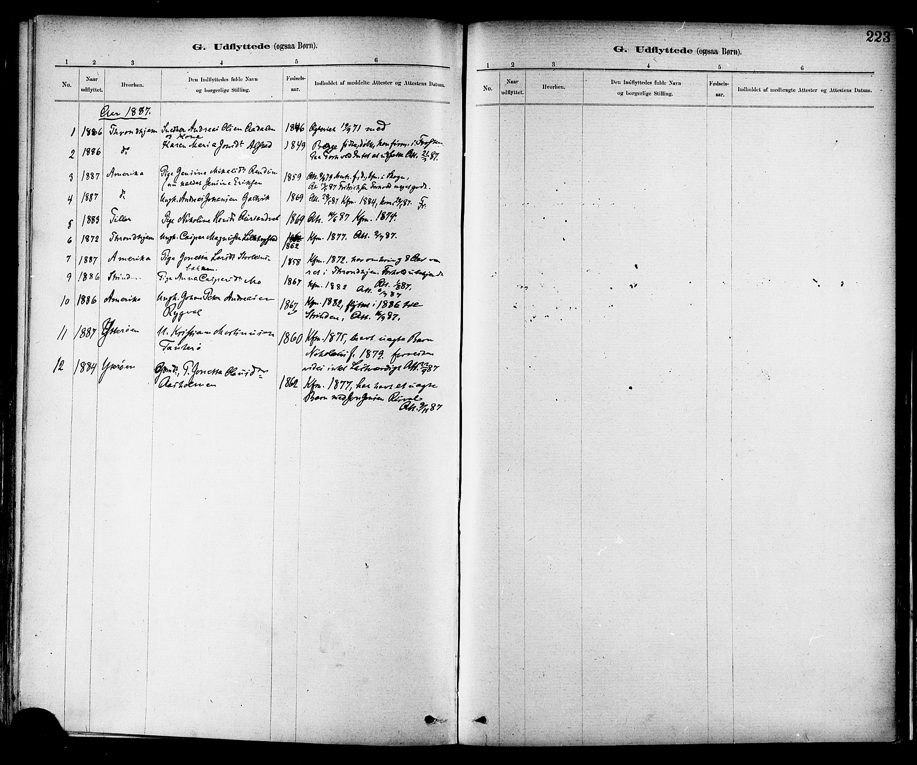 Ministerialprotokoller, klokkerbøker og fødselsregistre - Nord-Trøndelag, SAT/A-1458/713/L0120: Parish register (official) no. 713A09, 1878-1887, p. 223