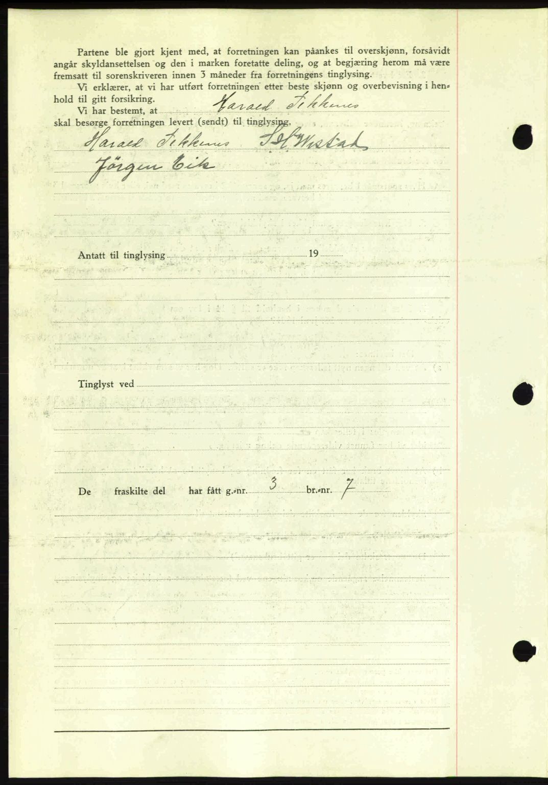 Romsdal sorenskriveri, AV/SAT-A-4149/1/2/2C: Mortgage book no. A14, 1943-1943, Diary no: : 939/1943