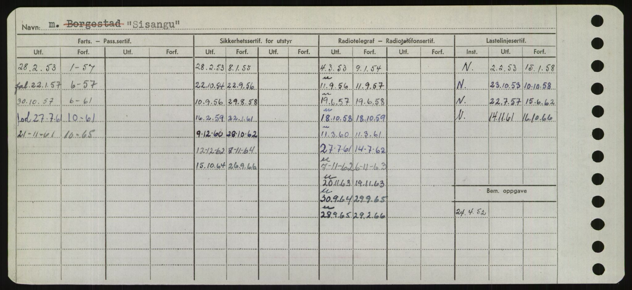 Sjøfartsdirektoratet med forløpere, Skipsmålingen, AV/RA-S-1627/H/Hd/L0033: Fartøy, Sevi-Sjø, p. 278