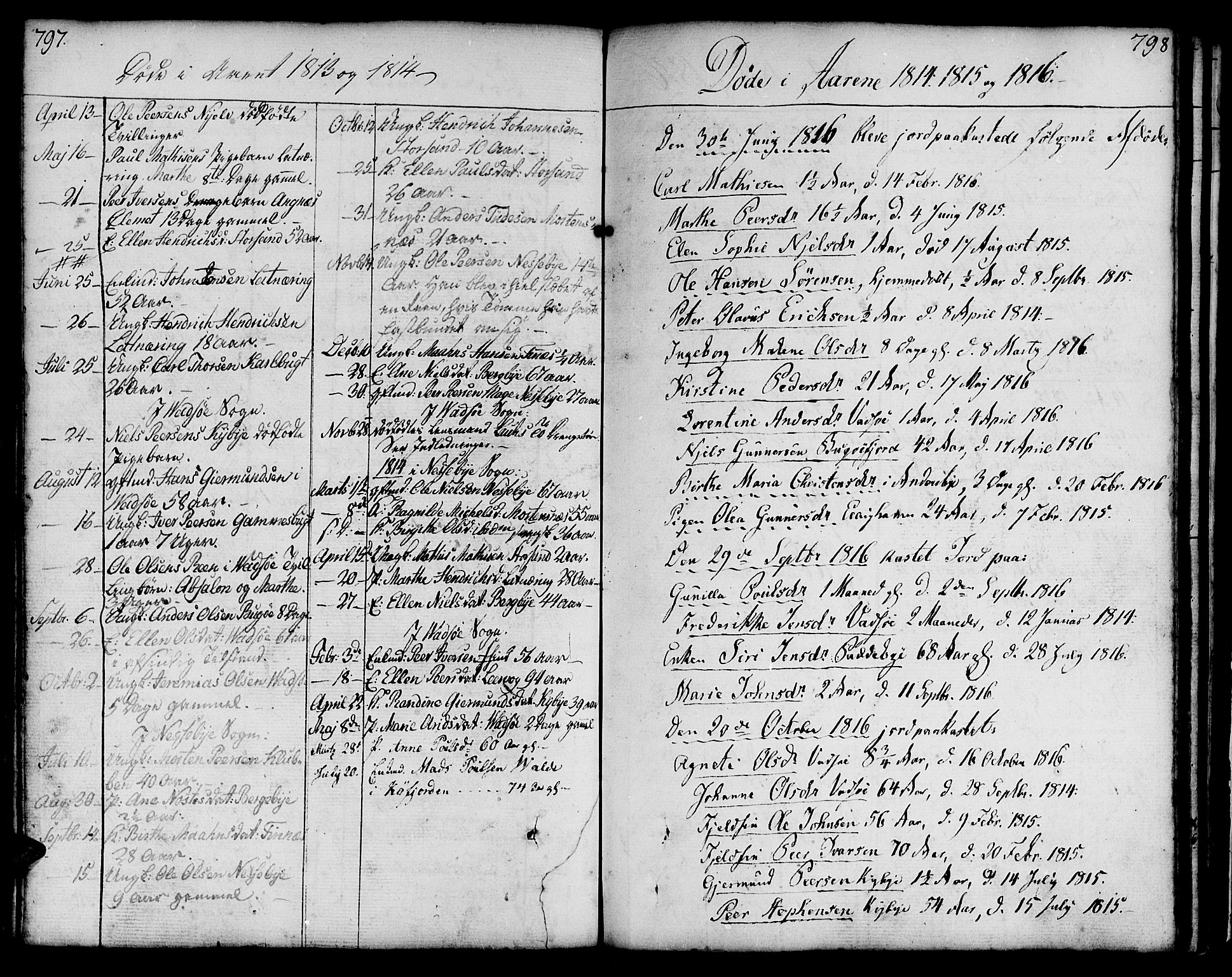 Vadsø sokneprestkontor, SATØ/S-1325/H/Ha/L0002kirke: Parish register (official) no. 2, 1764-1821, p. 797-798