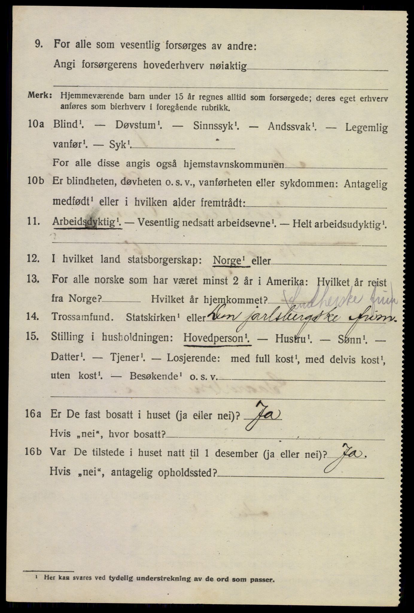 SAKO, 1920 census for Nore, 1920, p. 2223