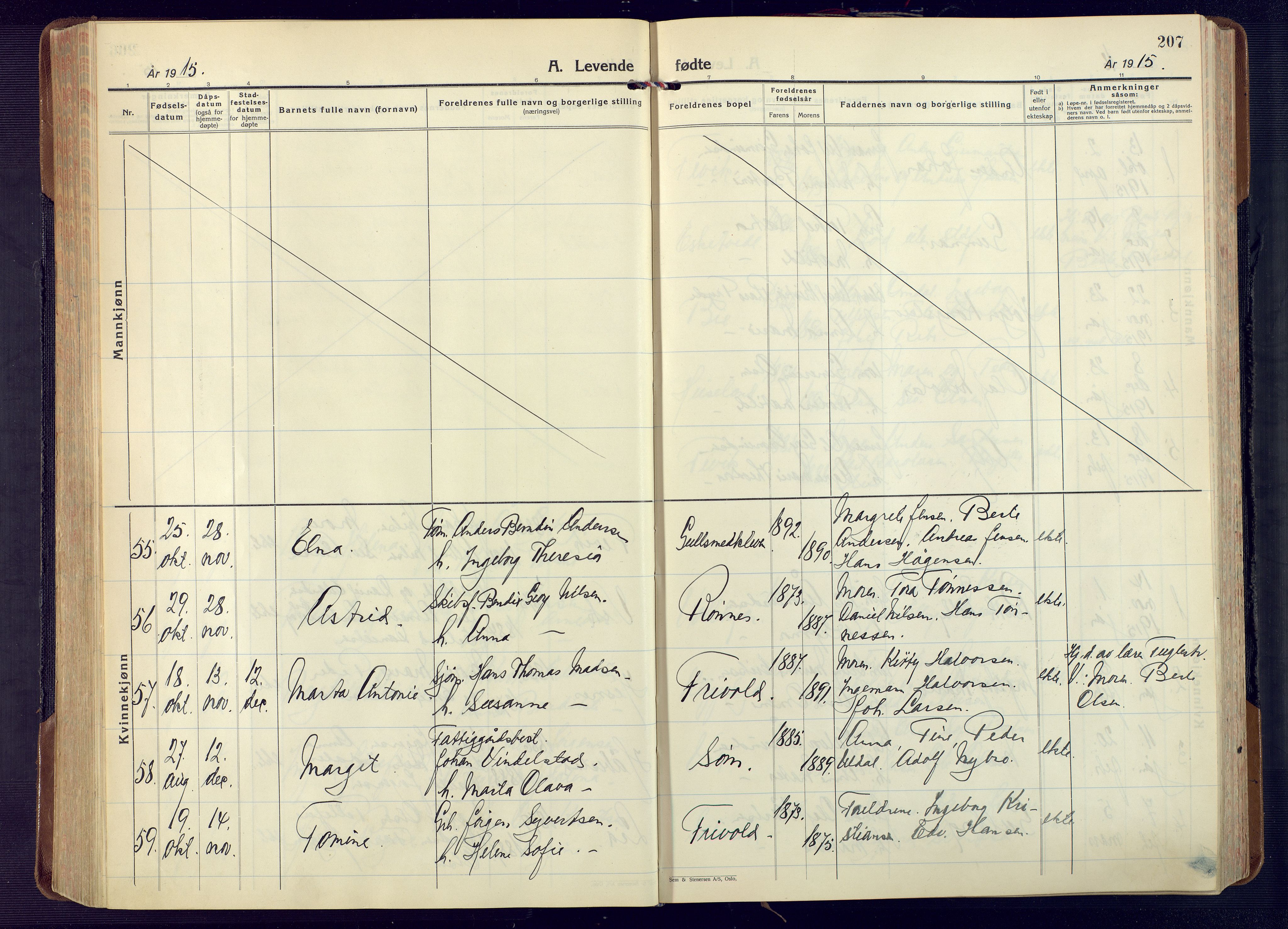 Fjære sokneprestkontor, AV/SAK-1111-0011/F/Fa/L0004: Parish register (official) no. A 4, 1902-1925, p. 207