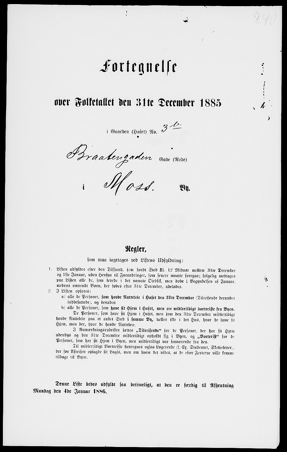 RA, 1885 census for 0104 Moss, 1885, p. 517