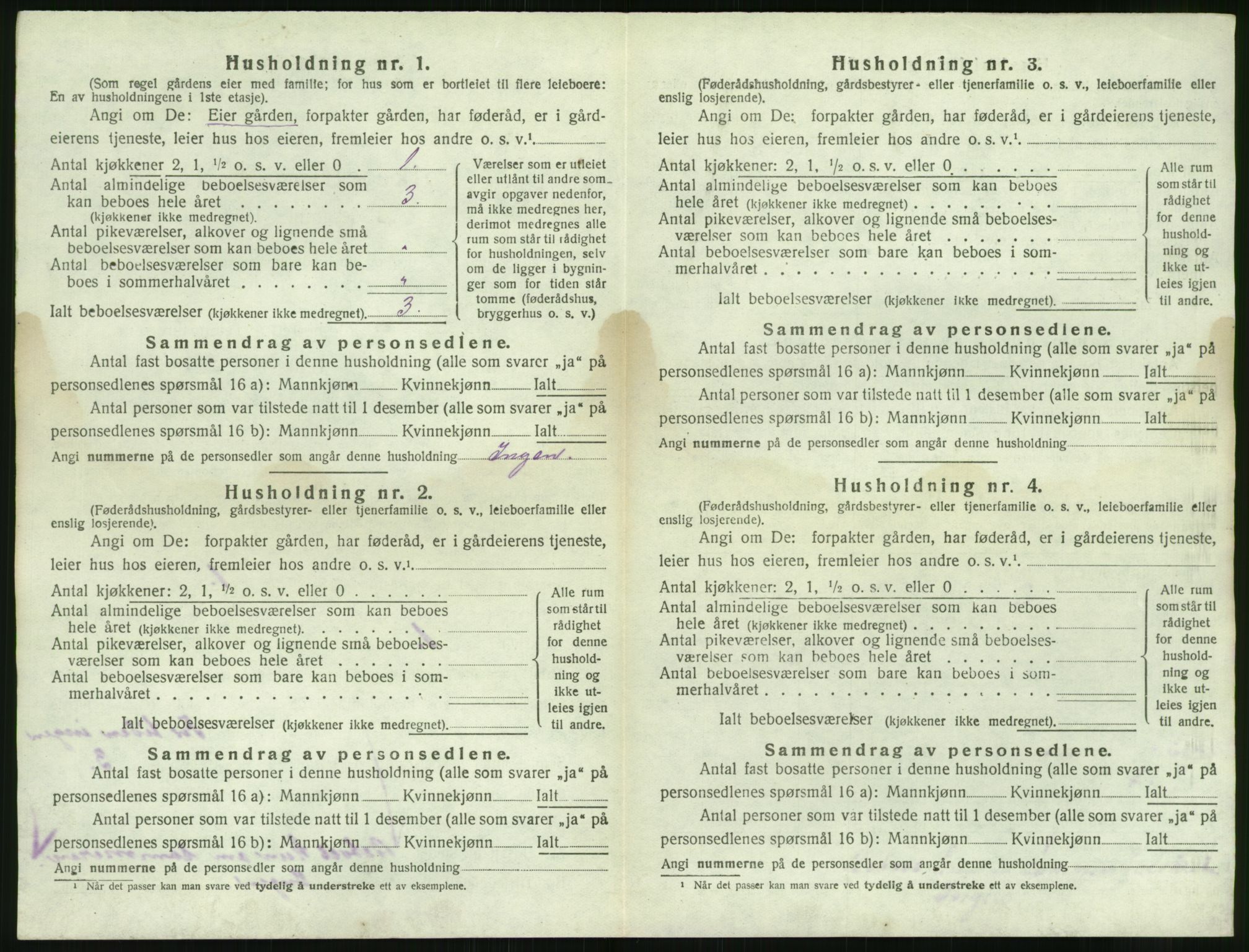 SAK, 1920 census for Tromøy, 1920, p. 96