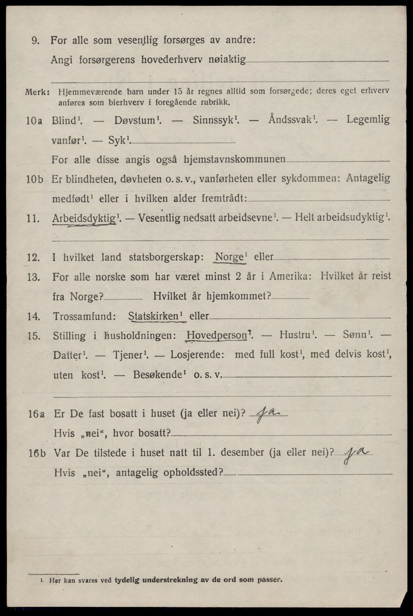 SAST, 1920 census for Skudenes, 1920, p. 4469