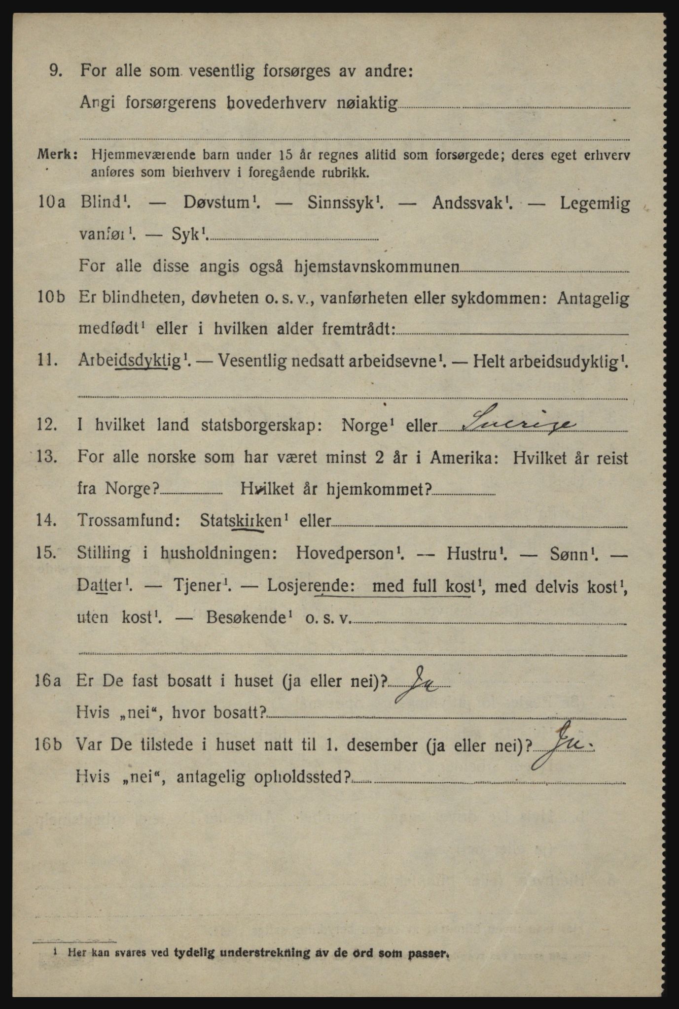 SAO, 1920 census for Idd, 1920, p. 6517