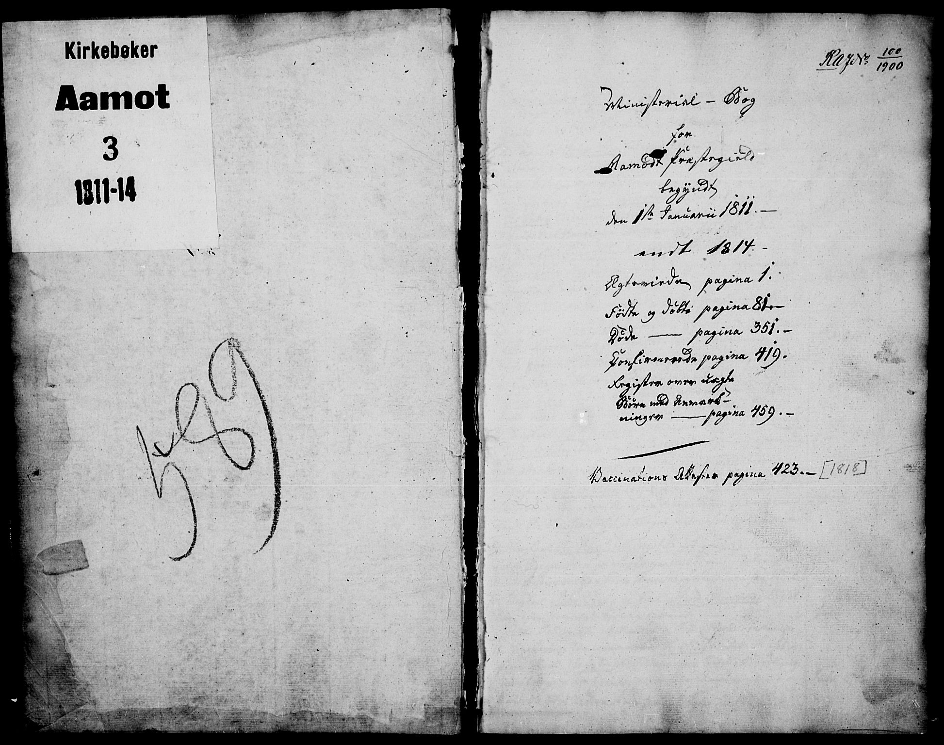 Åmot prestekontor, Hedmark, AV/SAH-PREST-056/H/Ha/Haa/L0004: Parish register (official) no. 4, 1811-1814