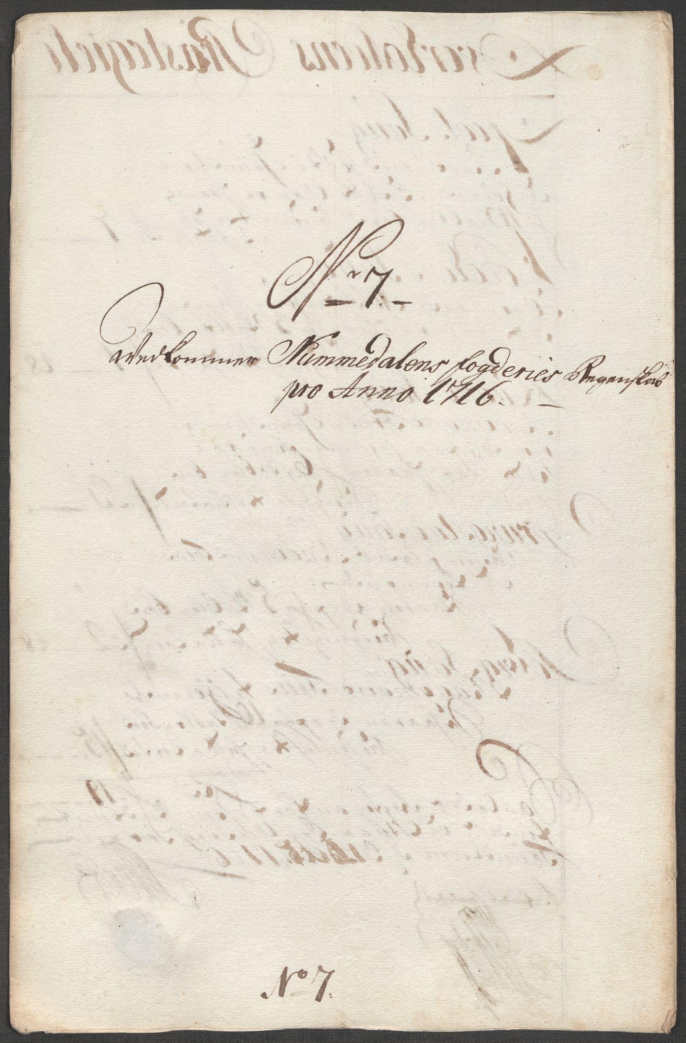 Rentekammeret inntil 1814, Reviderte regnskaper, Fogderegnskap, AV/RA-EA-4092/R64/L4437: Fogderegnskap Namdal, 1716, p. 118