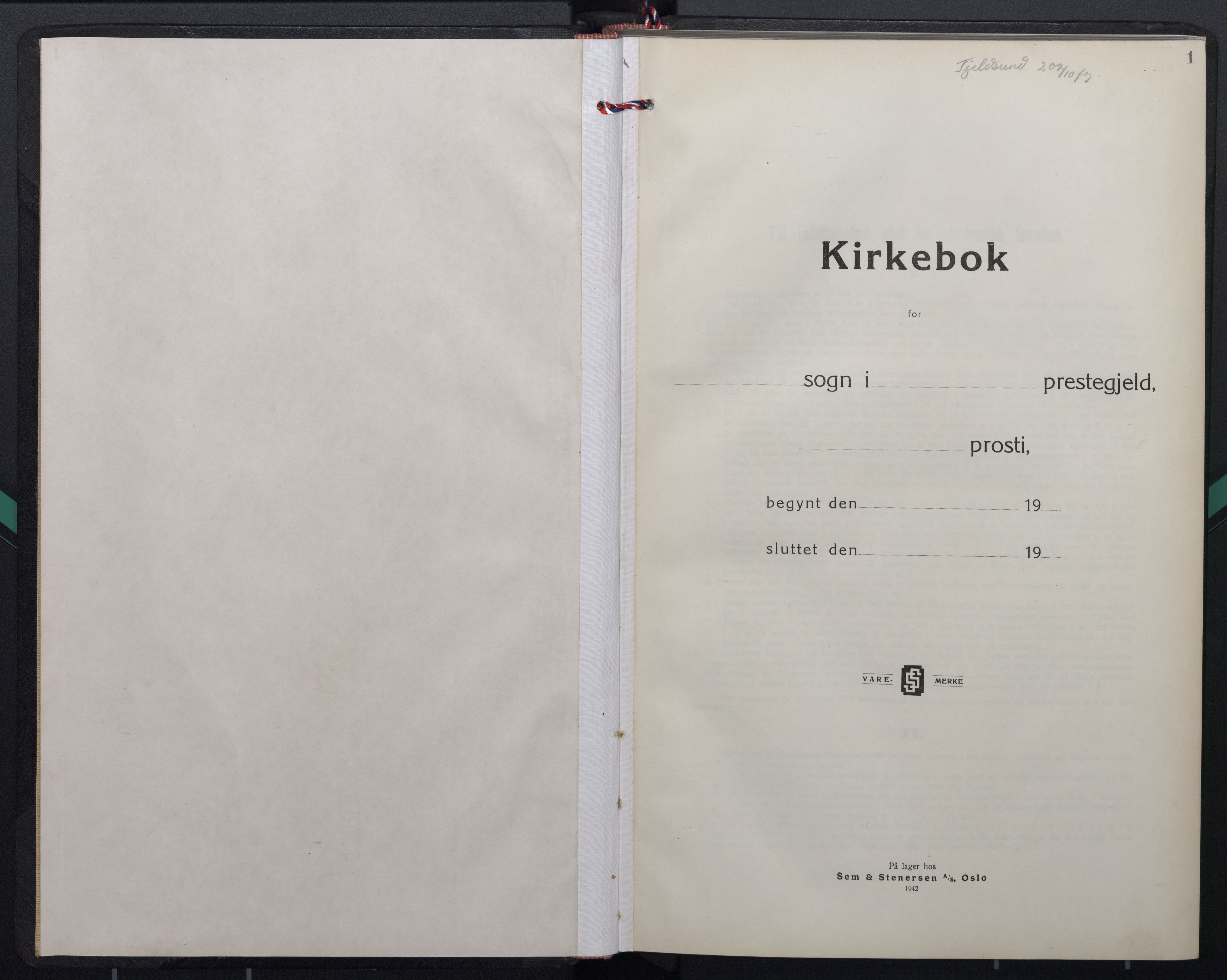 Ministerialprotokoller, klokkerbøker og fødselsregistre - Nordland, AV/SAT-A-1459/872/L1044: Parish register (official) no. 872A19, 1943-1946, p. 1