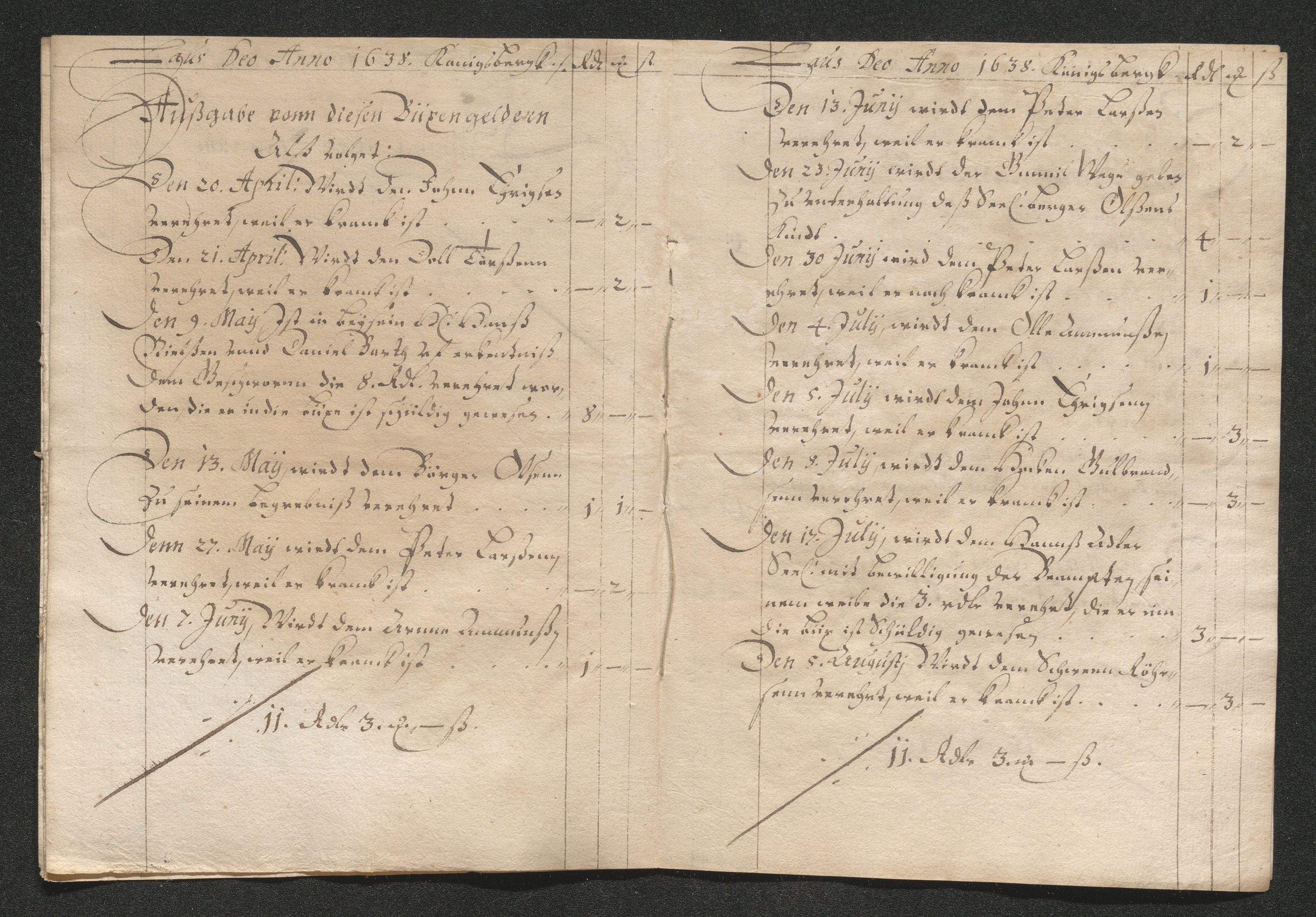 Kongsberg Sølvverk 1623-1816, AV/SAKO-EA-3135/001/D/Di/Dib/L0004: Regnskaper for knappschaftkassen , 1630-1663, p. 203