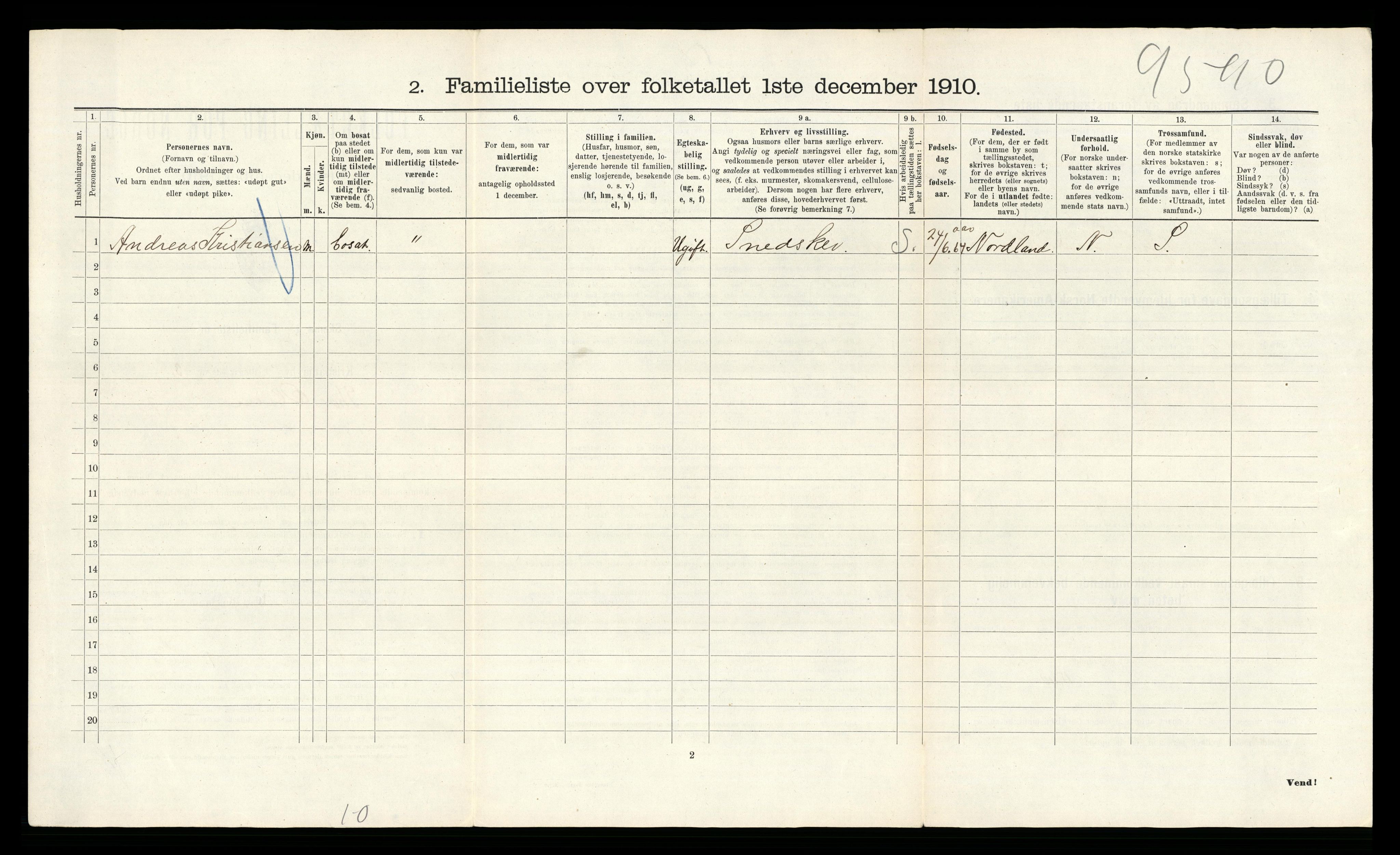 RA, 1910 census for Kristiania, 1910, p. 104986