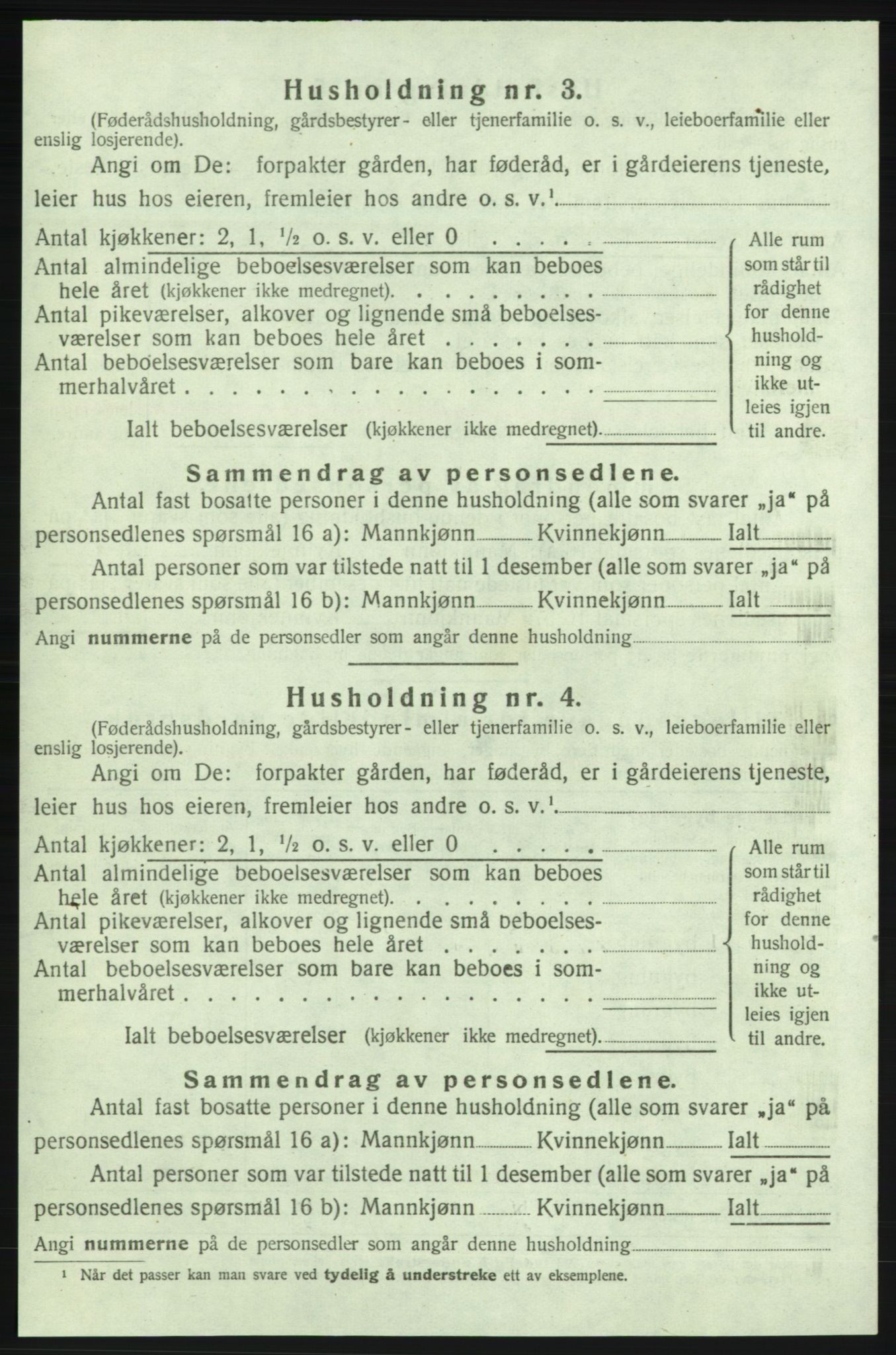 SAB, 1920 census for Strandebarm, 1920, p. 986