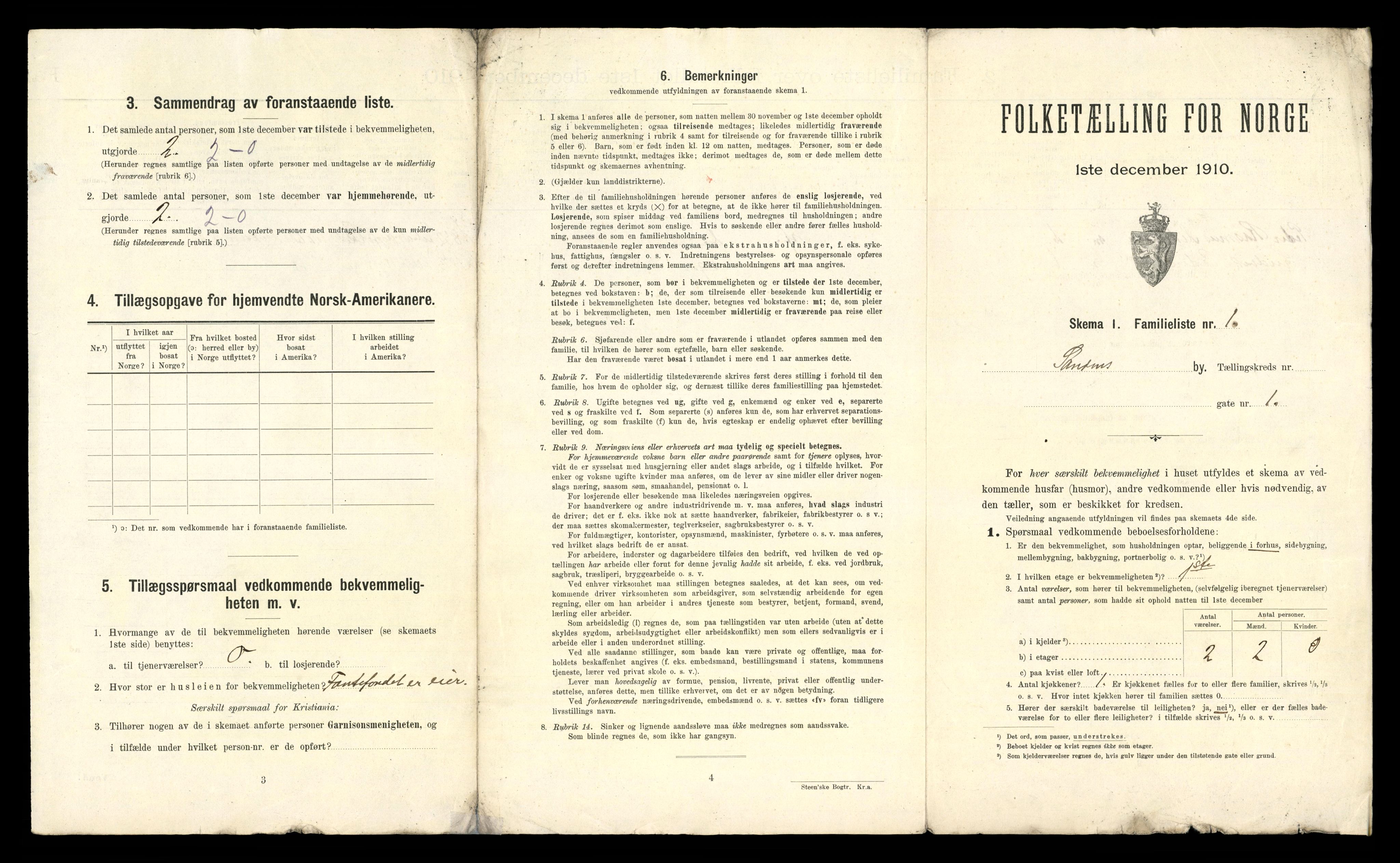 RA, 1910 census for Sandnes, 1910, p. 62