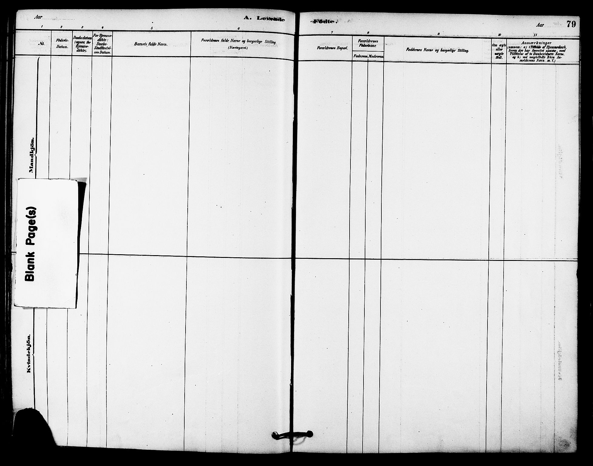 Ministerialprotokoller, klokkerbøker og fødselsregistre - Sør-Trøndelag, SAT/A-1456/612/L0378: Parish register (official) no. 612A10, 1878-1897, p. 79