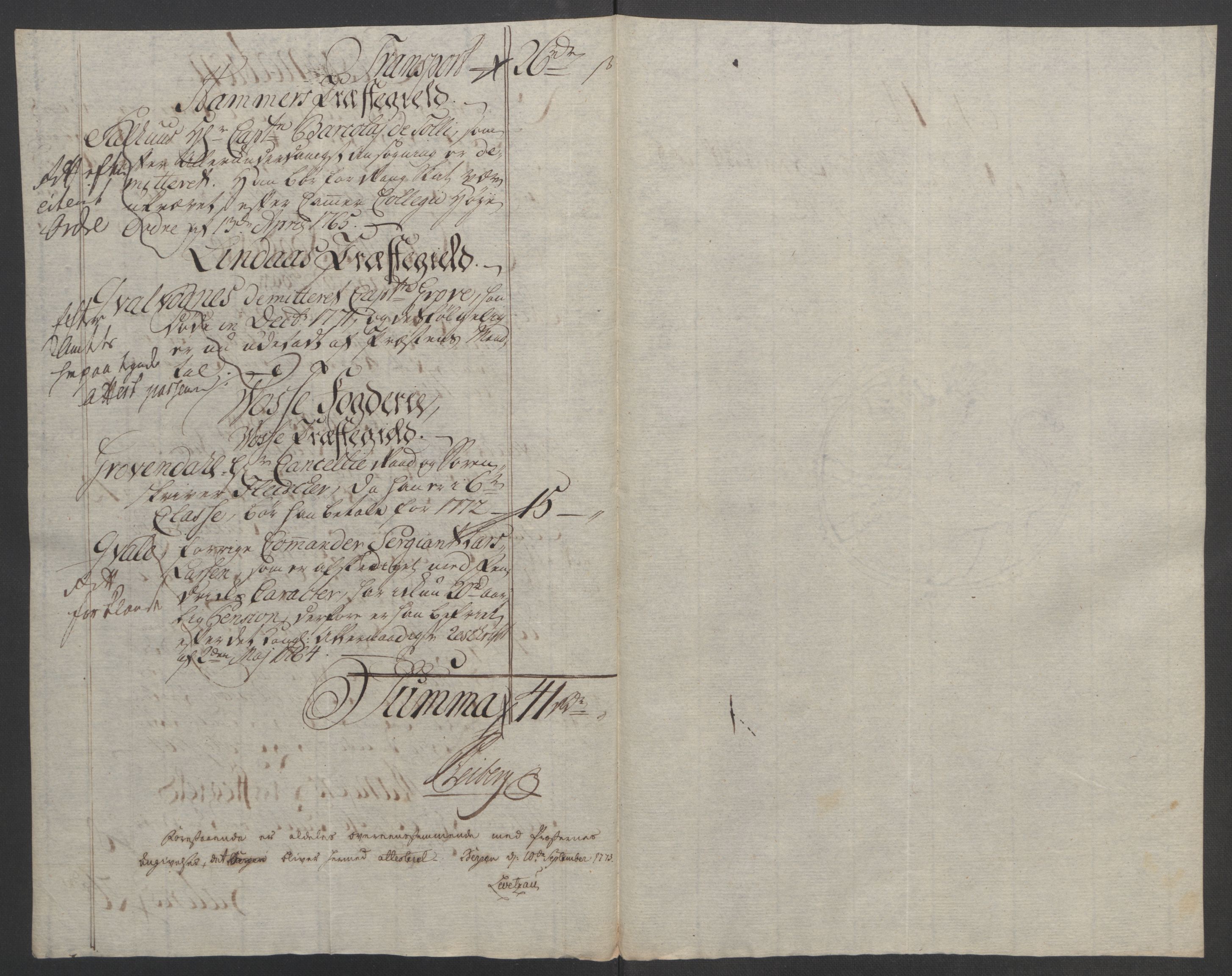 Rentekammeret inntil 1814, Reviderte regnskaper, Fogderegnskap, RA/EA-4092/R51/L3303: Ekstraskatten Nordhordland og Voss, 1762-1772, p. 702