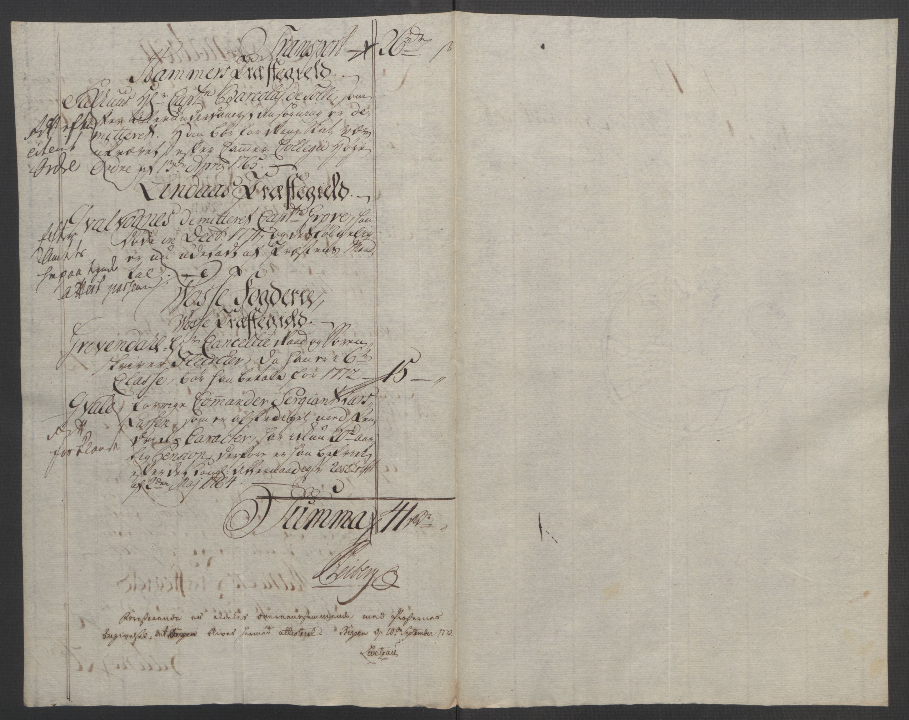 Rentekammeret inntil 1814, Reviderte regnskaper, Fogderegnskap, AV/RA-EA-4092/R51/L3303: Ekstraskatten Nordhordland og Voss, 1762-1772, p. 702