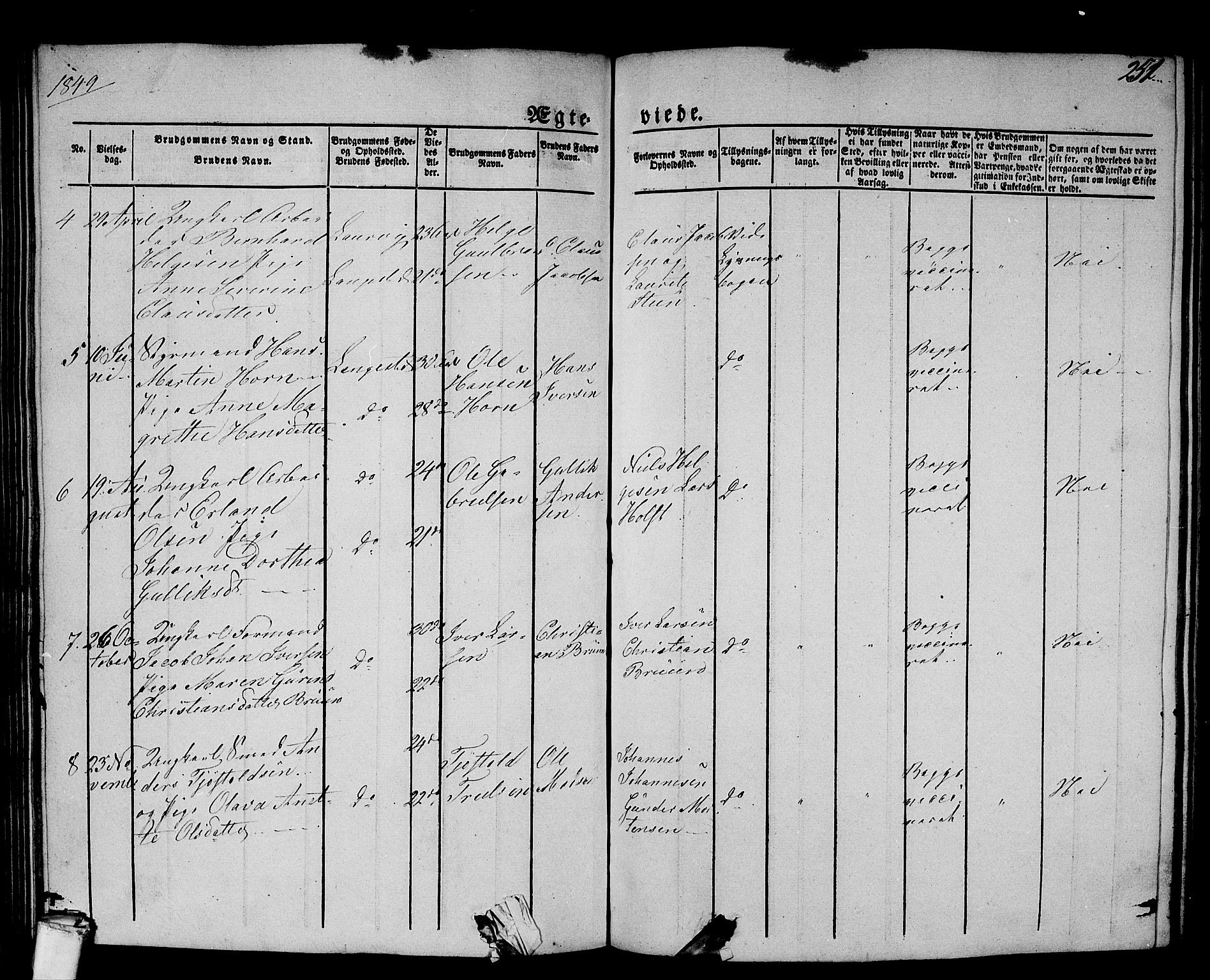 Larvik kirkebøker, AV/SAKO-A-352/G/Gb/L0002: Parish register (copy) no. II 2, 1843-1866, p. 251